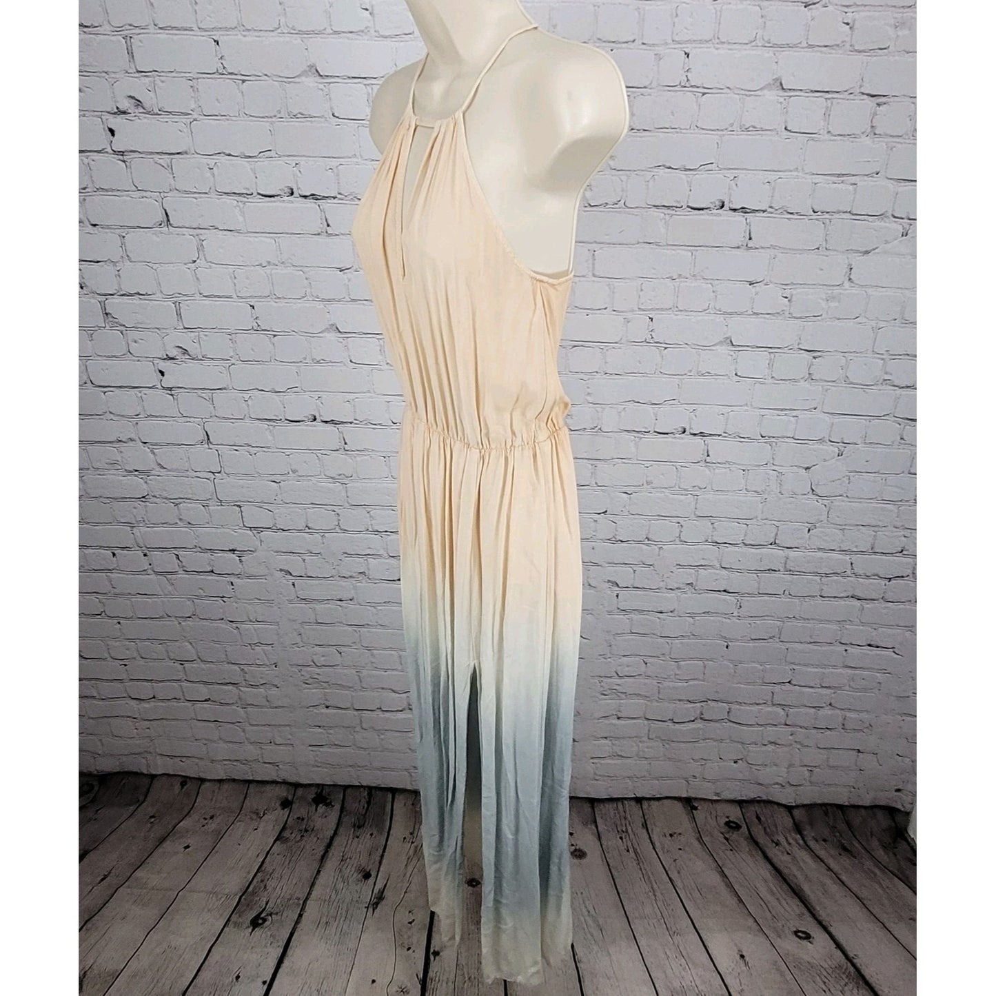 Lulus Multicolor Ombre Sleeveless Lightweight Front Slits Maxi Dress Size XS