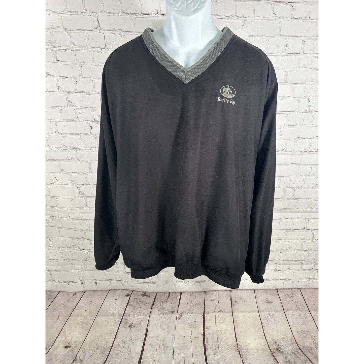 Ashworth Weather Systems Dark Gray Windbreaker Water Repellent Jacket Men’s XL