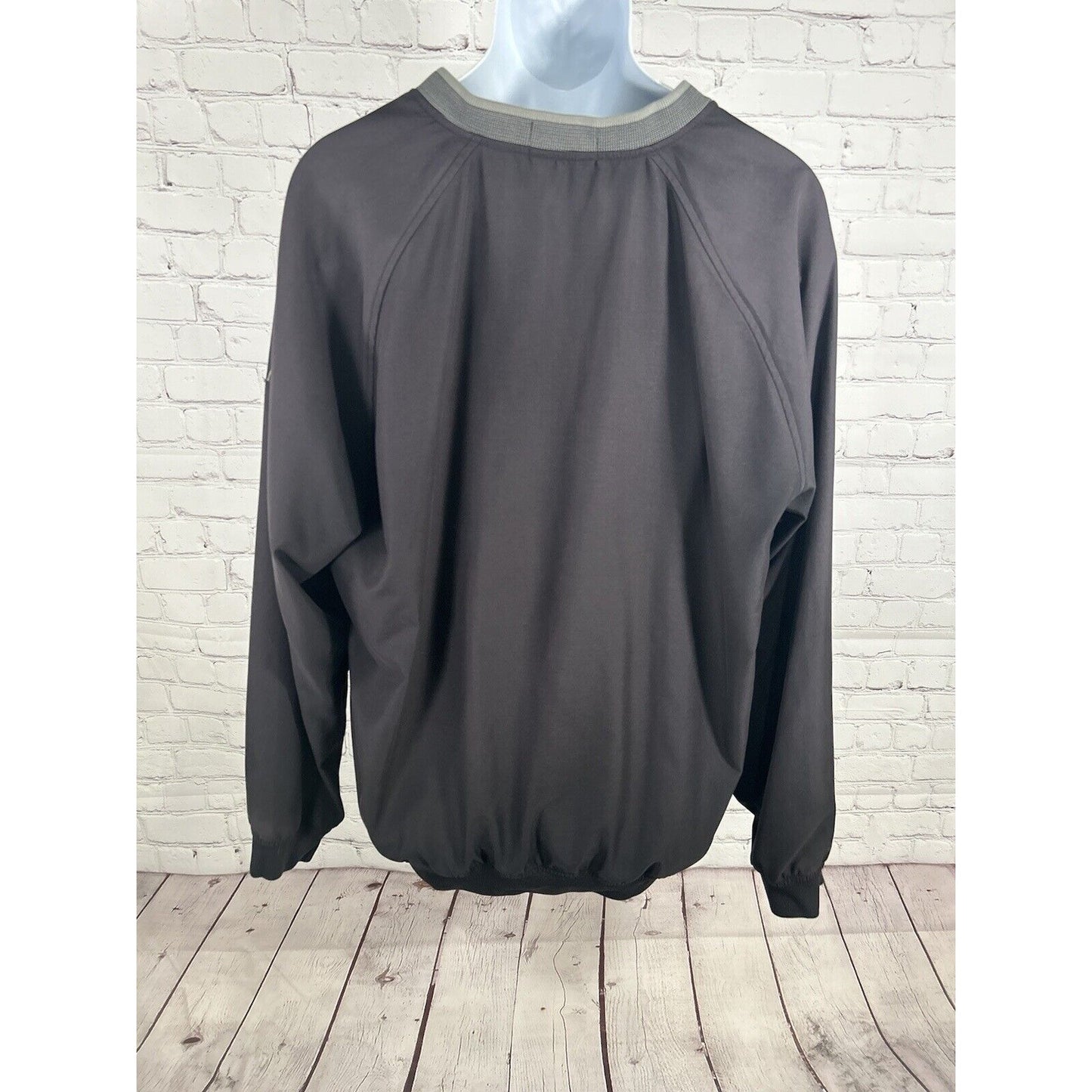 Ashworth Weather Systems Dark Gray Windbreaker Water Repellent Jacket Men’s XL