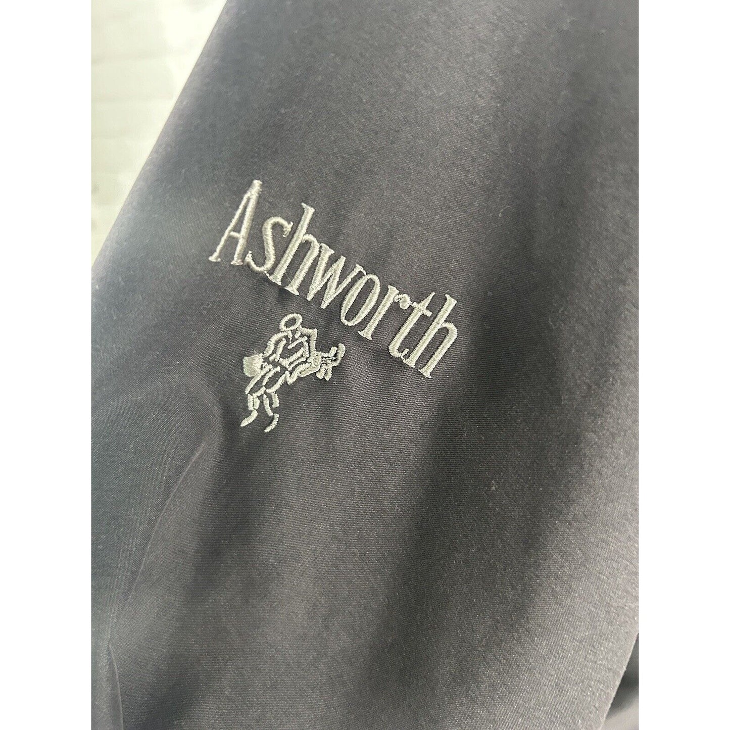 Ashworth Weather Systems Dark Gray Windbreaker Water Repellent Jacket Men’s XL