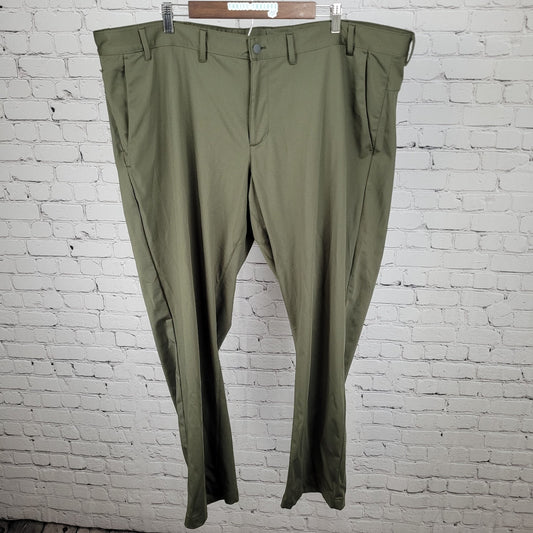 Lands' End Green Stretch Straight Leg Zip Pockets Pants Size 48T (48x31.5)