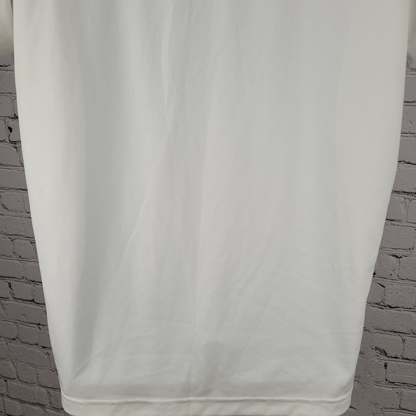 Adidas Golf Atlanta Motor Speedway White Lightweight Polo Shirt Size Large L
