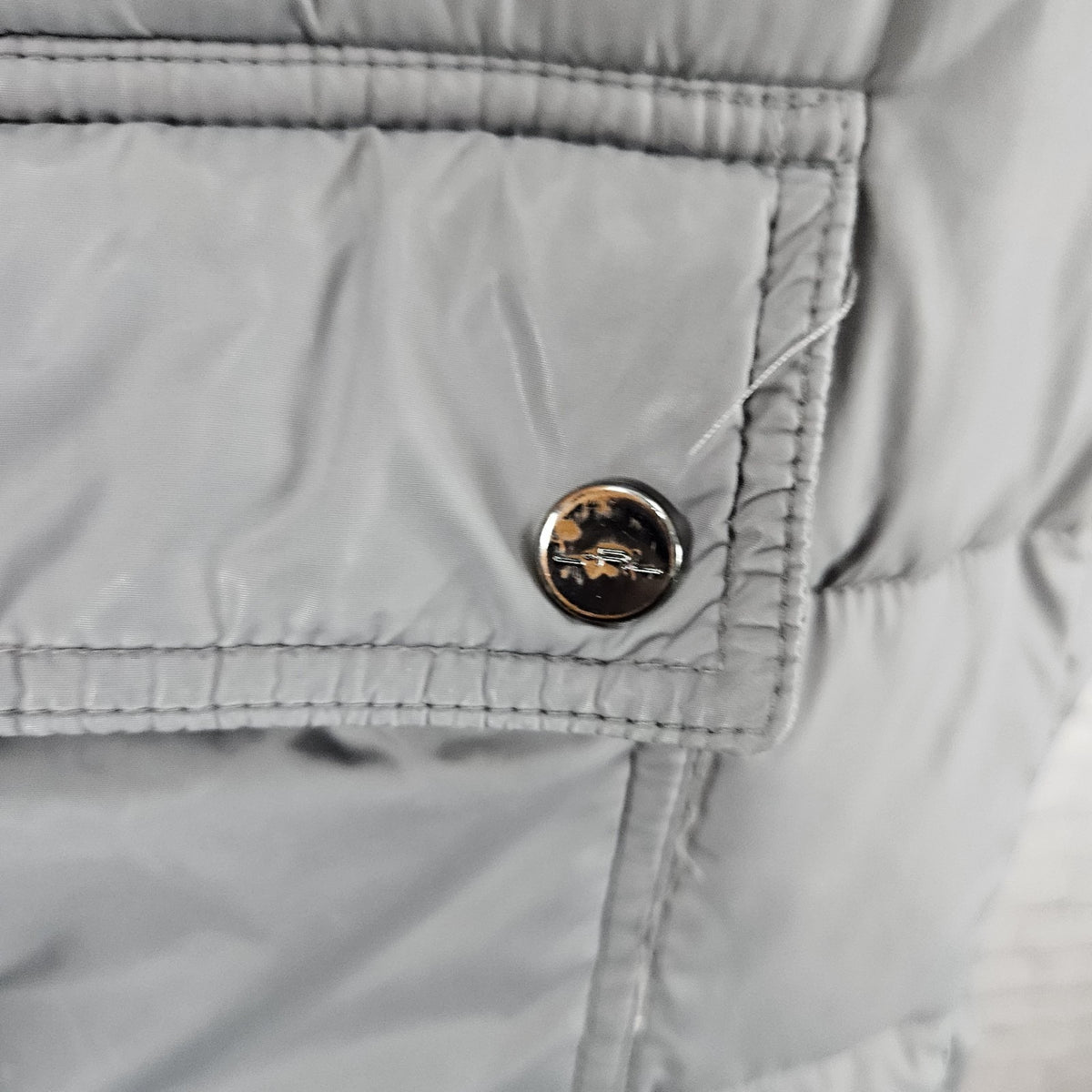 Lauren Ralph Lauren Grey Insulated Zip Parka Puffer Jacket Long Coat Large L
