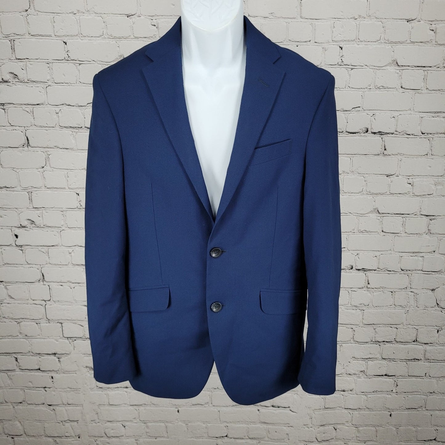 Reaction Kenneth Cole Techni-Cole Blue 2 Button Blazer Sport Coat Size 36R