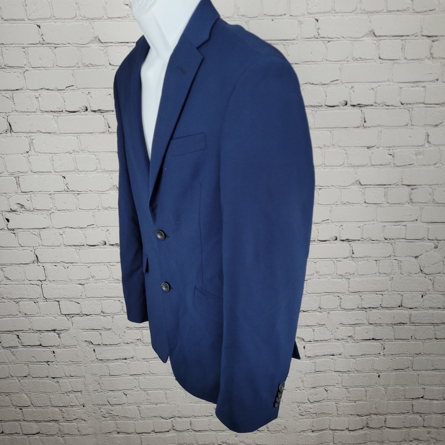 Reaction Kenneth Cole Techni-Cole Blue 2 Button Blazer Sport Coat Size 36R