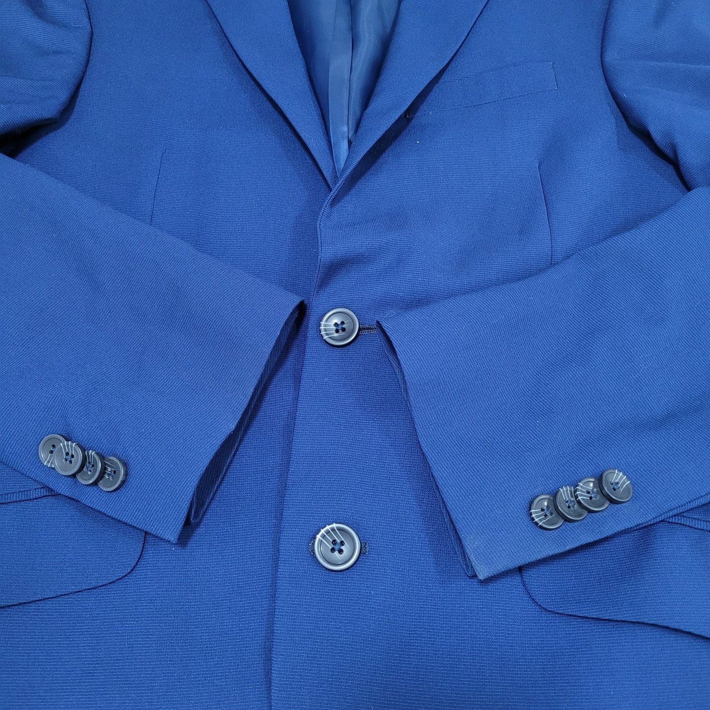 Reaction Kenneth Cole Techni-Cole Blue 2 Button Blazer Sport Coat Size 36R