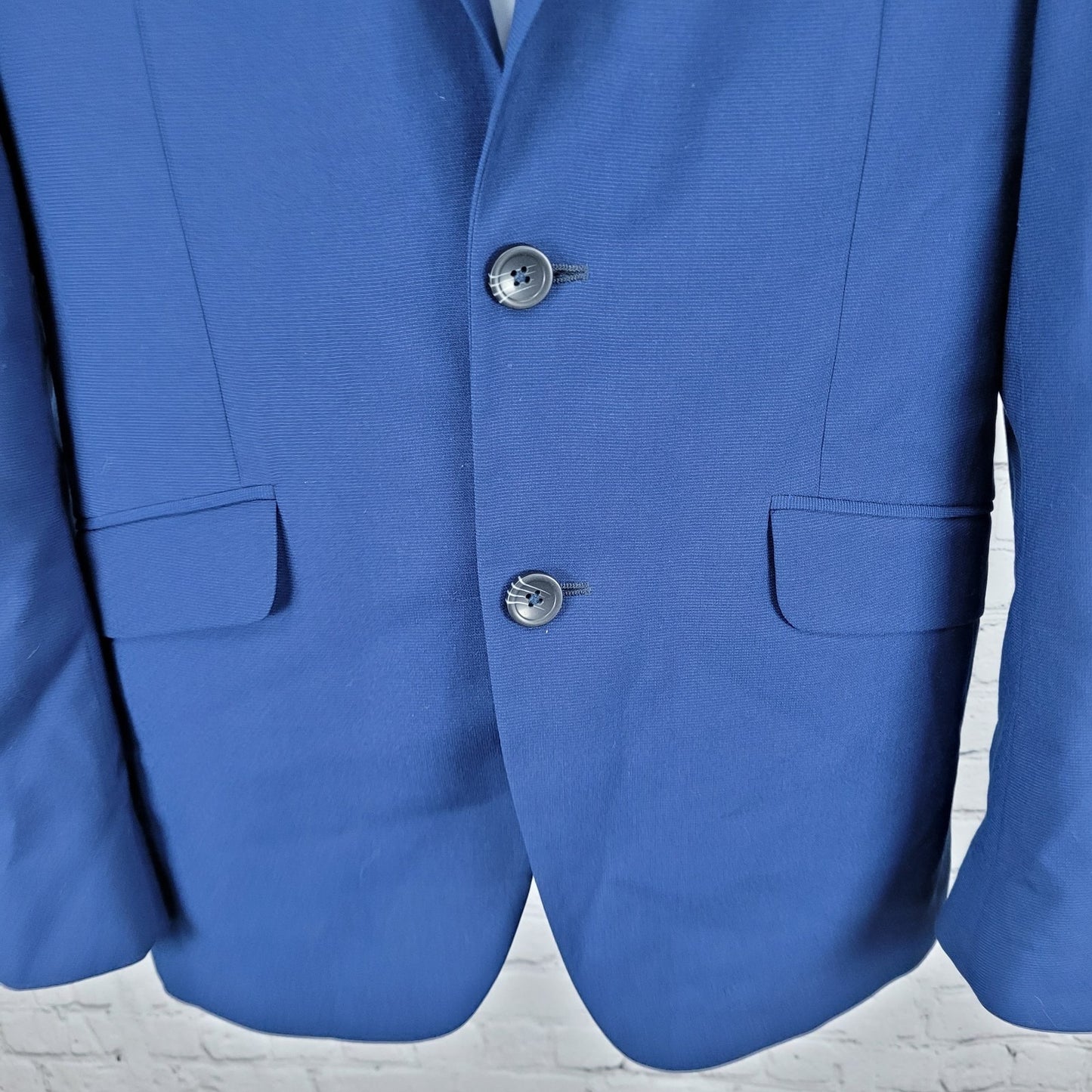 Reaction Kenneth Cole Techni-Cole Blue 2 Button Blazer Sport Coat Size 36R