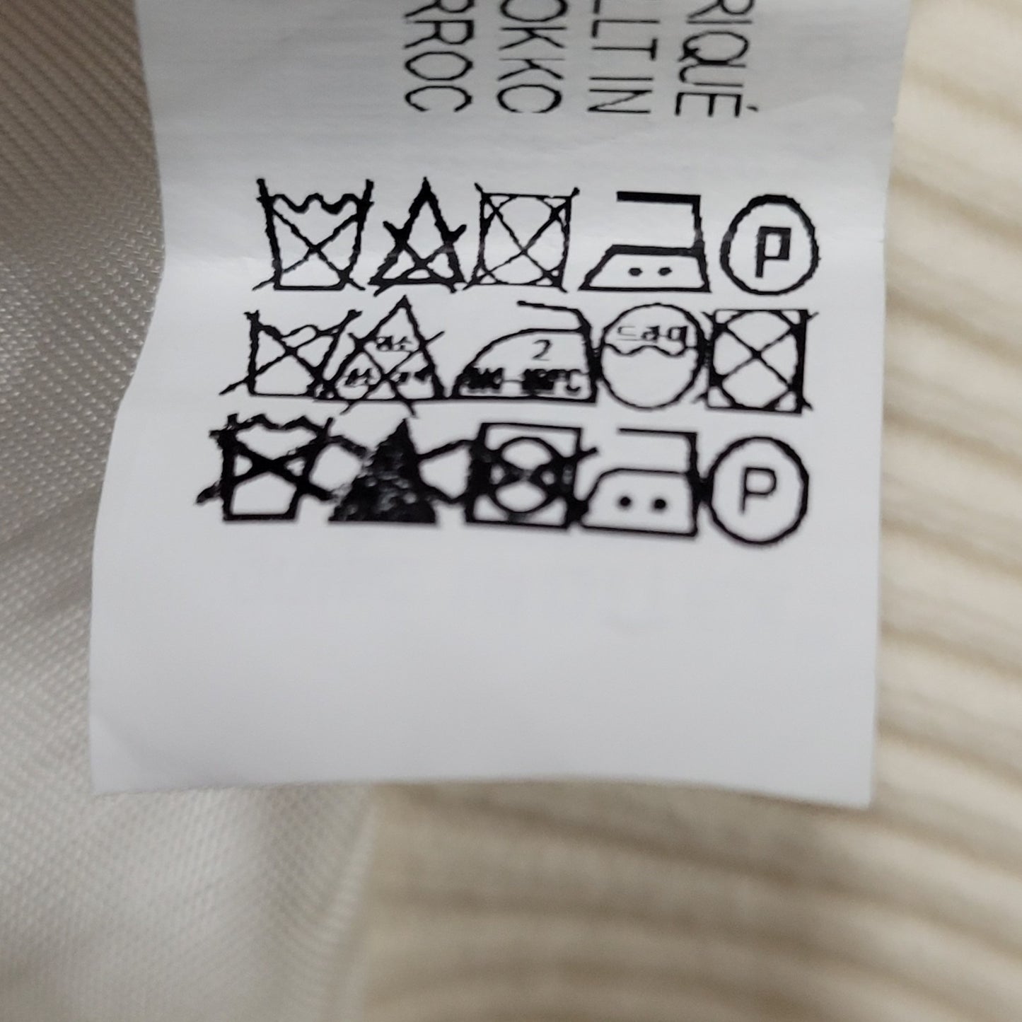 Zara Ivory Snap Knit Collar Cuffs Lined Boxy Short Bomber Jacket Small S