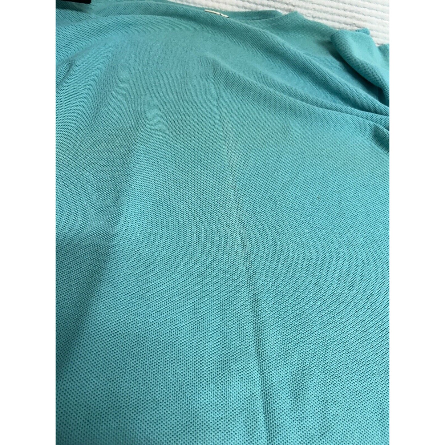 Express Tricot Textured Short Sleeve Pullover Knit Blue T Shirt Women’s L Large