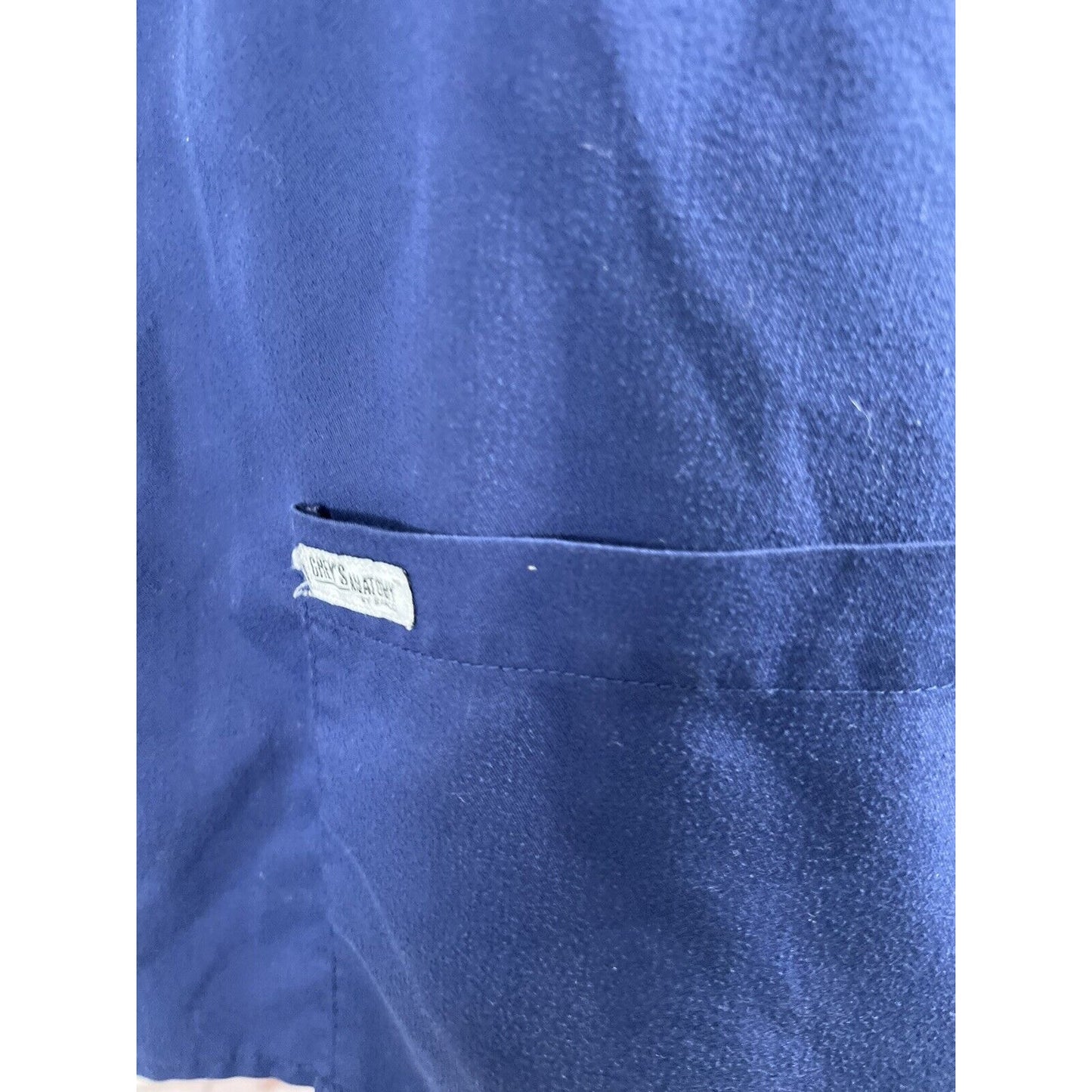 Grey's Anatomy Barco Scrub Top Adjustable Blue Short Sleeve Shirt Women’s Small