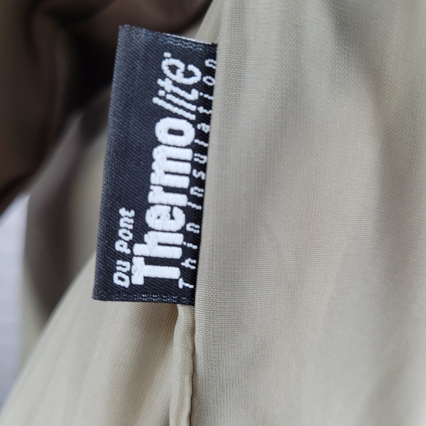 Saxton Hall Brown Thermo Lite Lined Belted Double Breasted Trench Coat Size 10