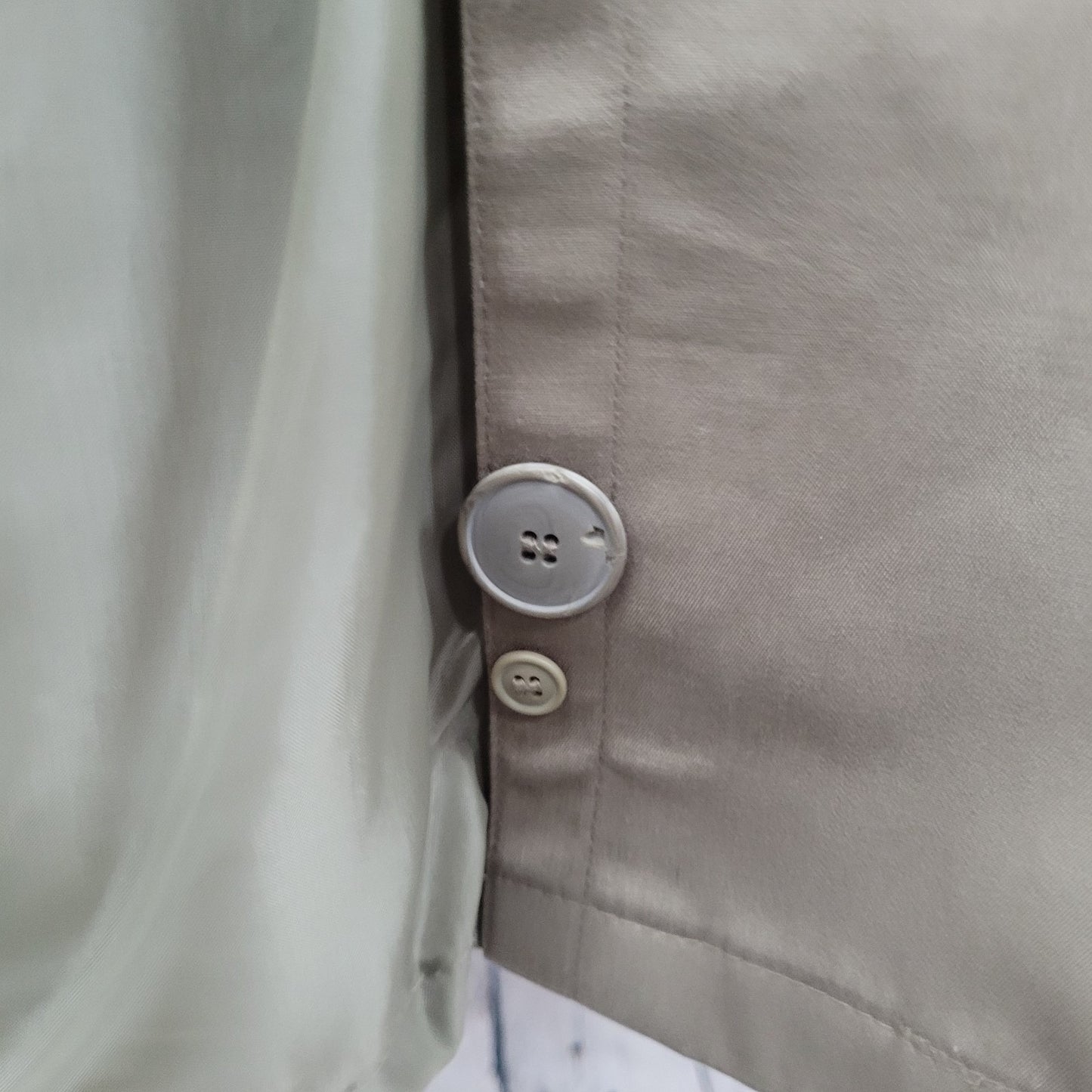 Saxton Hall Brown Thermo Lite Lined Belted Double Breasted Trench Coat Size 10