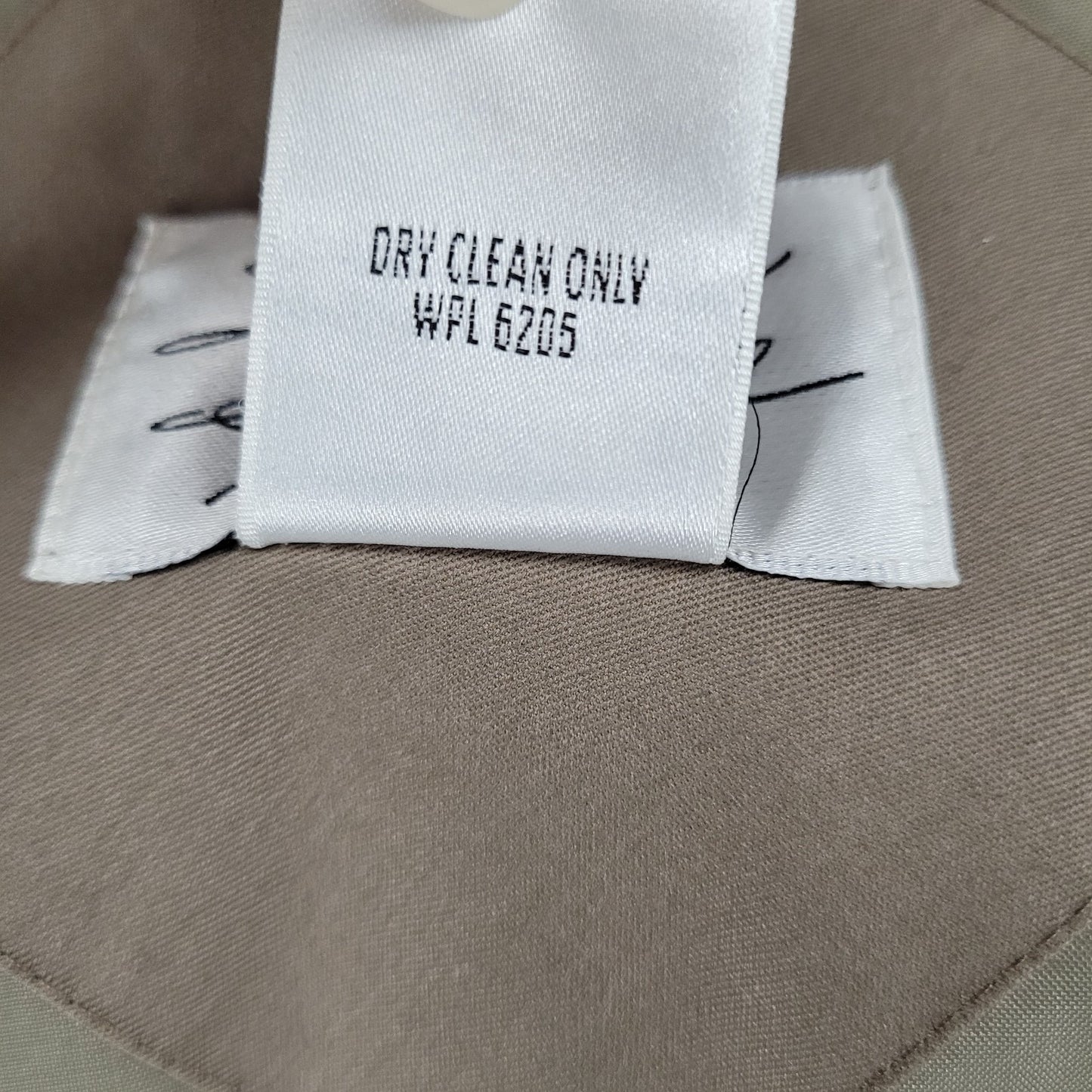 Saxton Hall Brown Thermo Lite Lined Belted Double Breasted Trench Coat Size 10