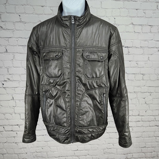 KUHL Grey Pertex Primaloft Insulated Lightweight Full Zip Utility Jacket Small S