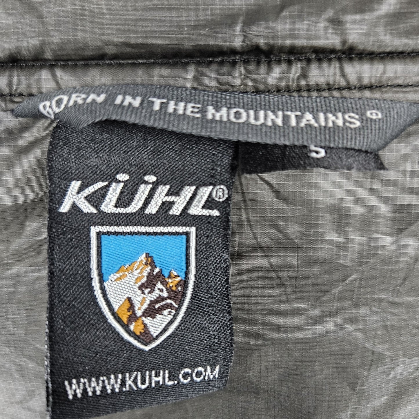 KUHL Grey Pertex Primaloft Insulated Lightweight Full Zip Utility Jacket Small S