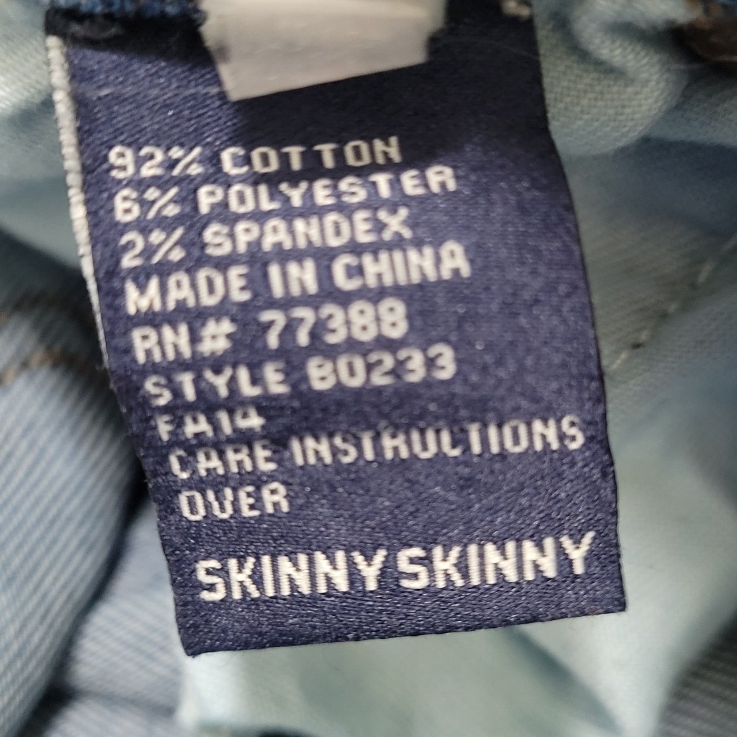 Madewell Blue Denim Skinny Skinny Distressed Ripped Low Rise Jeans 25 (25x28)