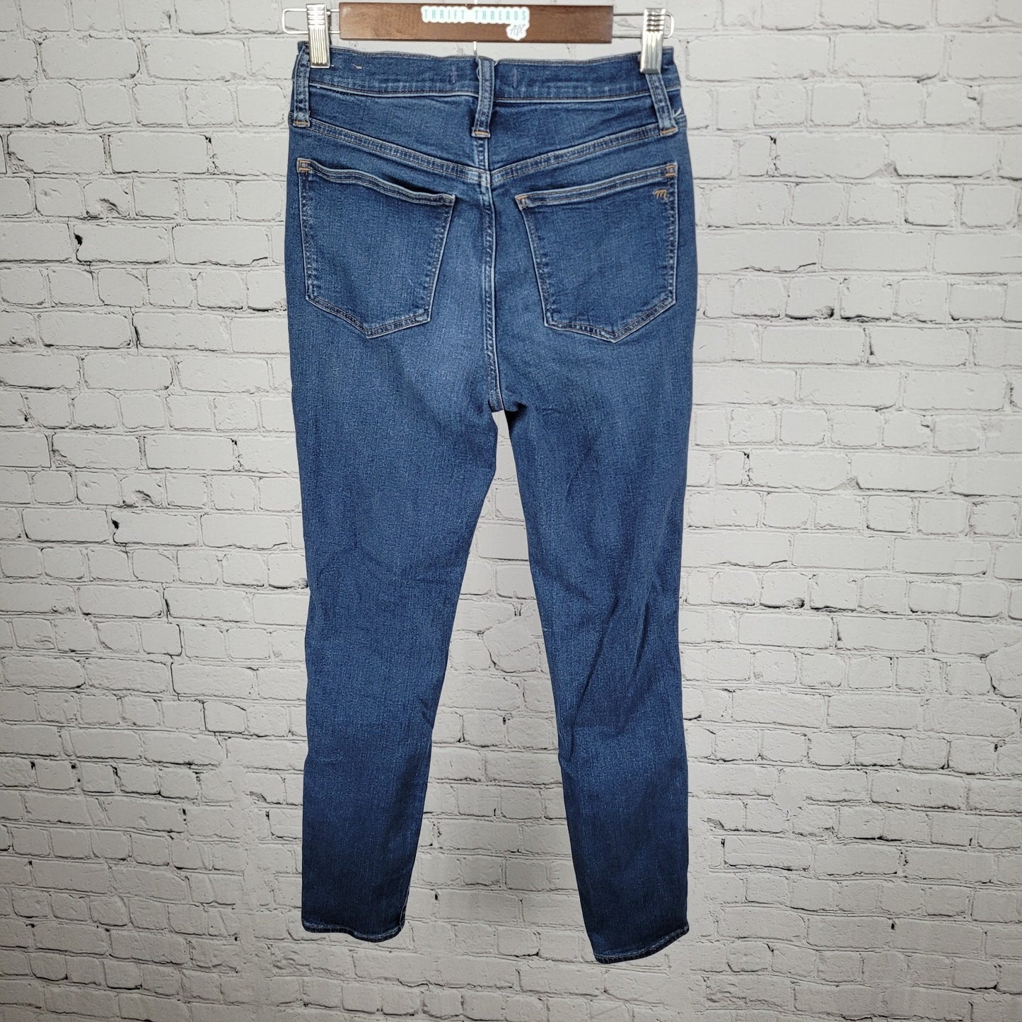 Madewell Blue 10" High Rise Medium Wash Skinny Stretch Jeans 25 (25x27)