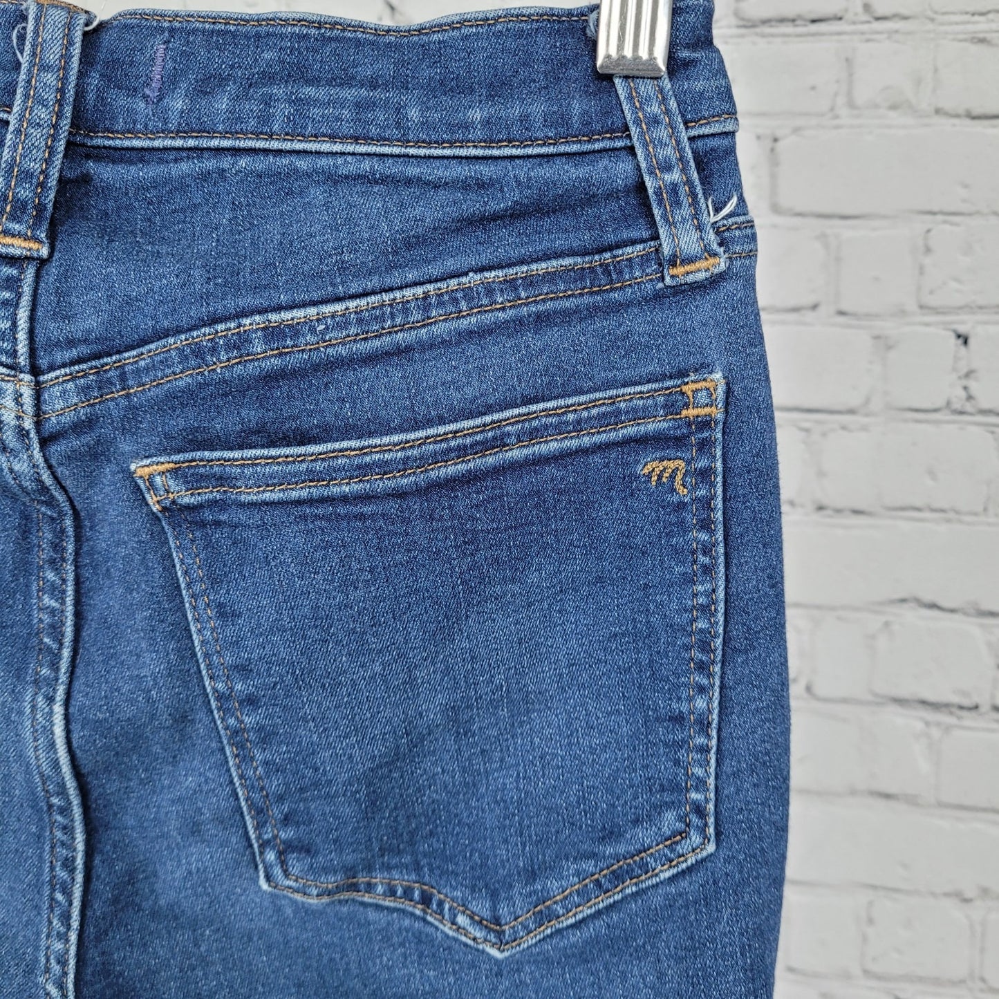 Madewell Blue 10" High Rise Medium Wash Skinny Stretch Jeans 25 (25x27)