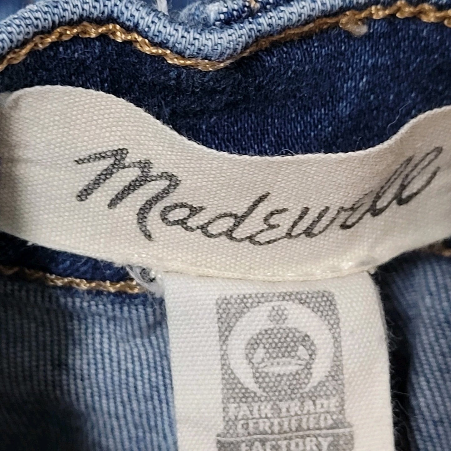 Madewell Blue 10" High Rise Medium Wash Skinny Stretch Jeans 25 (25x27)