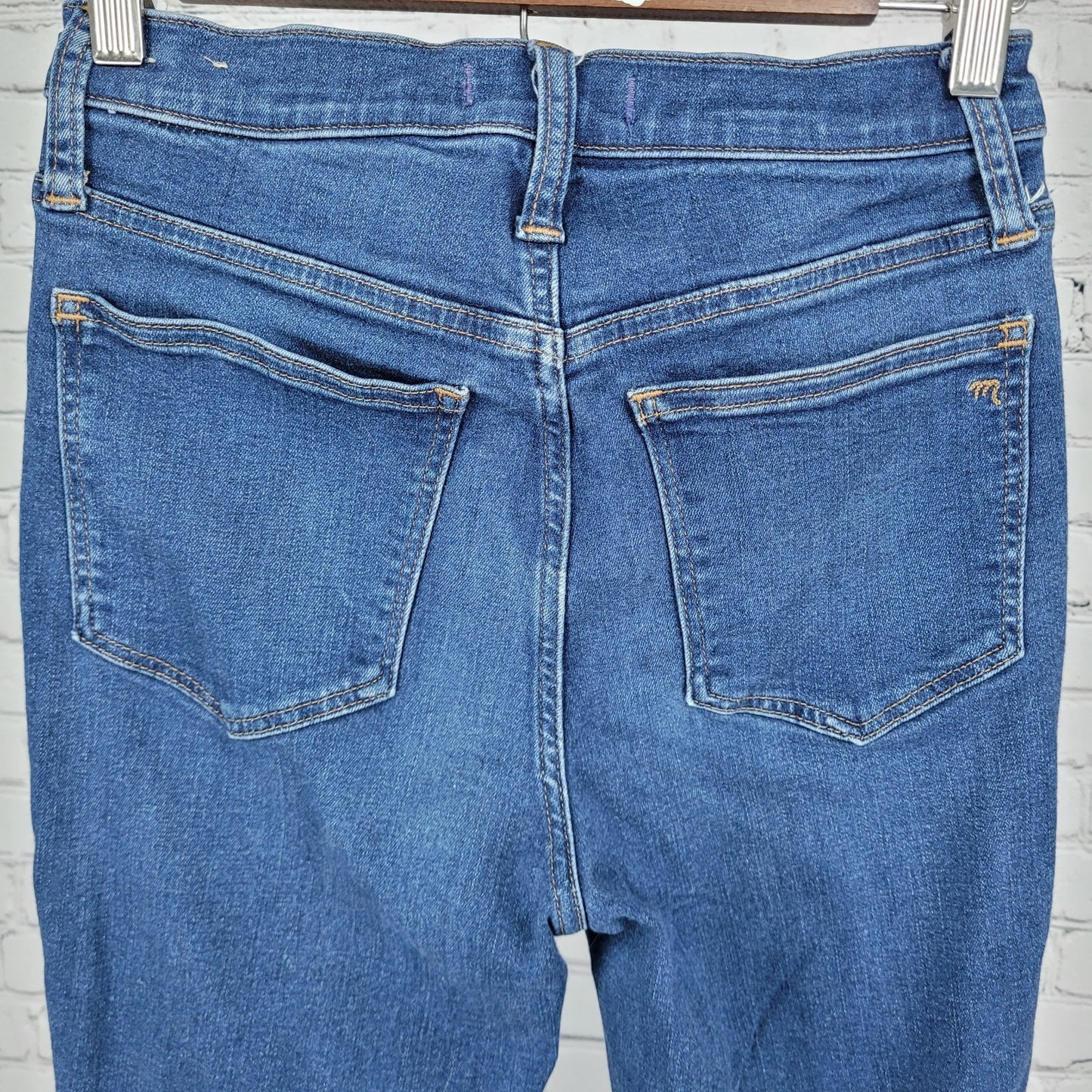 Madewell Blue 10" High Rise Medium Wash Skinny Stretch Jeans 25 (25x27)