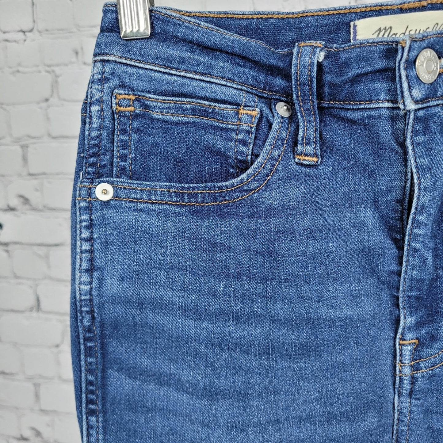 Madewell Blue 10" High Rise Medium Wash Skinny Stretch Jeans 25 (25x27)