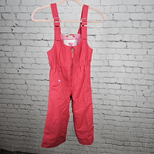 Obermeyer Pink I Grow Insulated Adjustable Straps Winter Snow Bibs Pants Kids 5