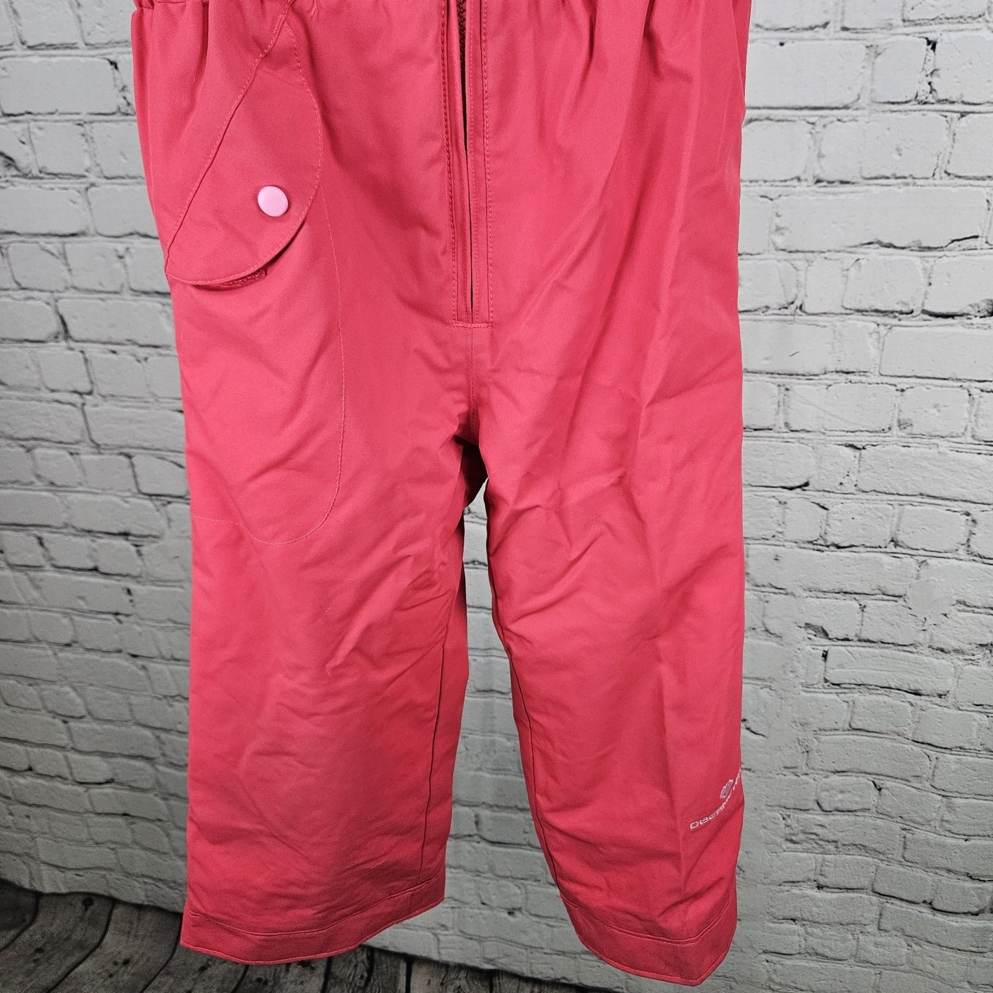 Obermeyer Pink I Grow Insulated Adjustable Straps Winter Snow Bibs Pants Kids 5