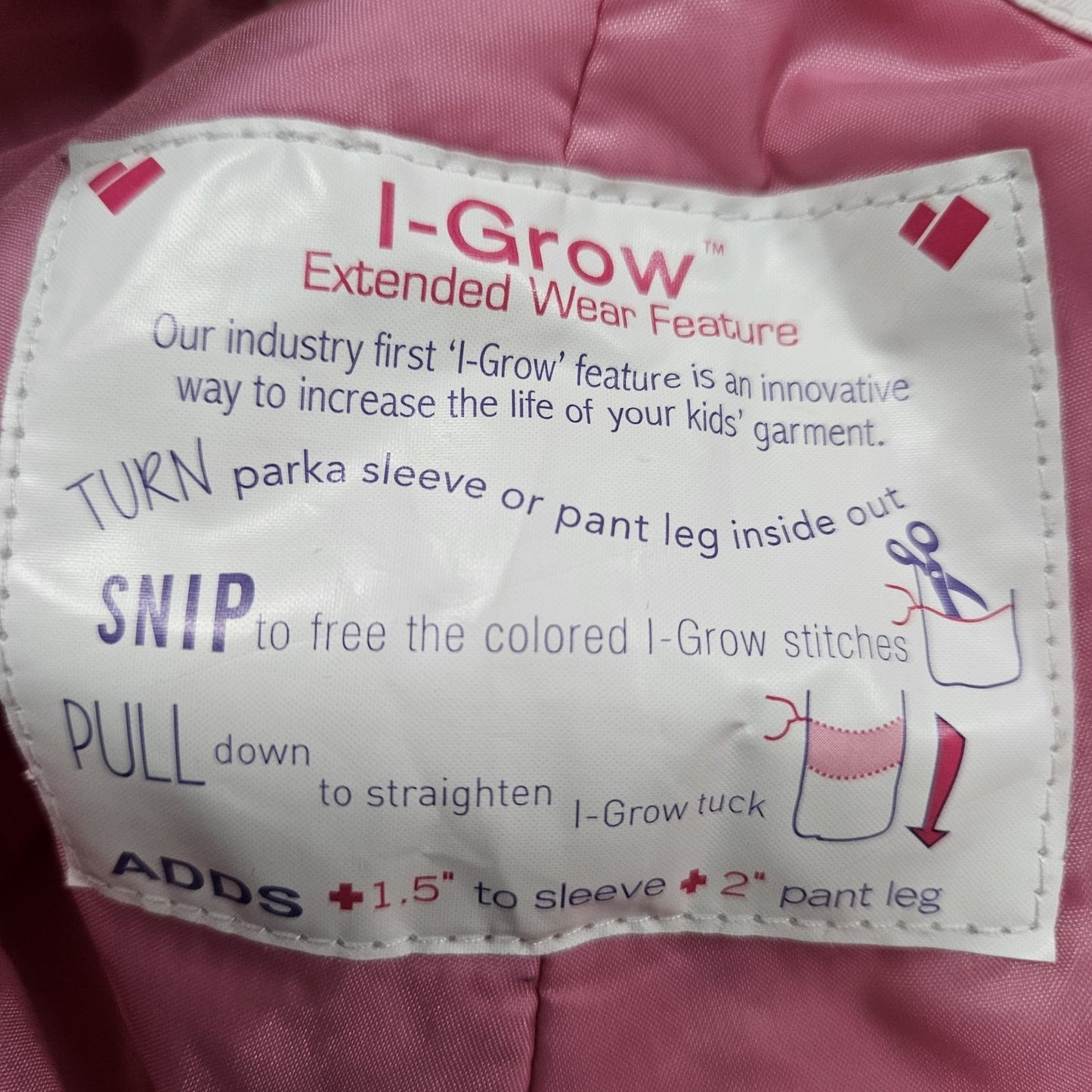 Obermeyer Pink I Grow Insulated Adjustable Straps Winter Snow Bibs Pants Kids 5