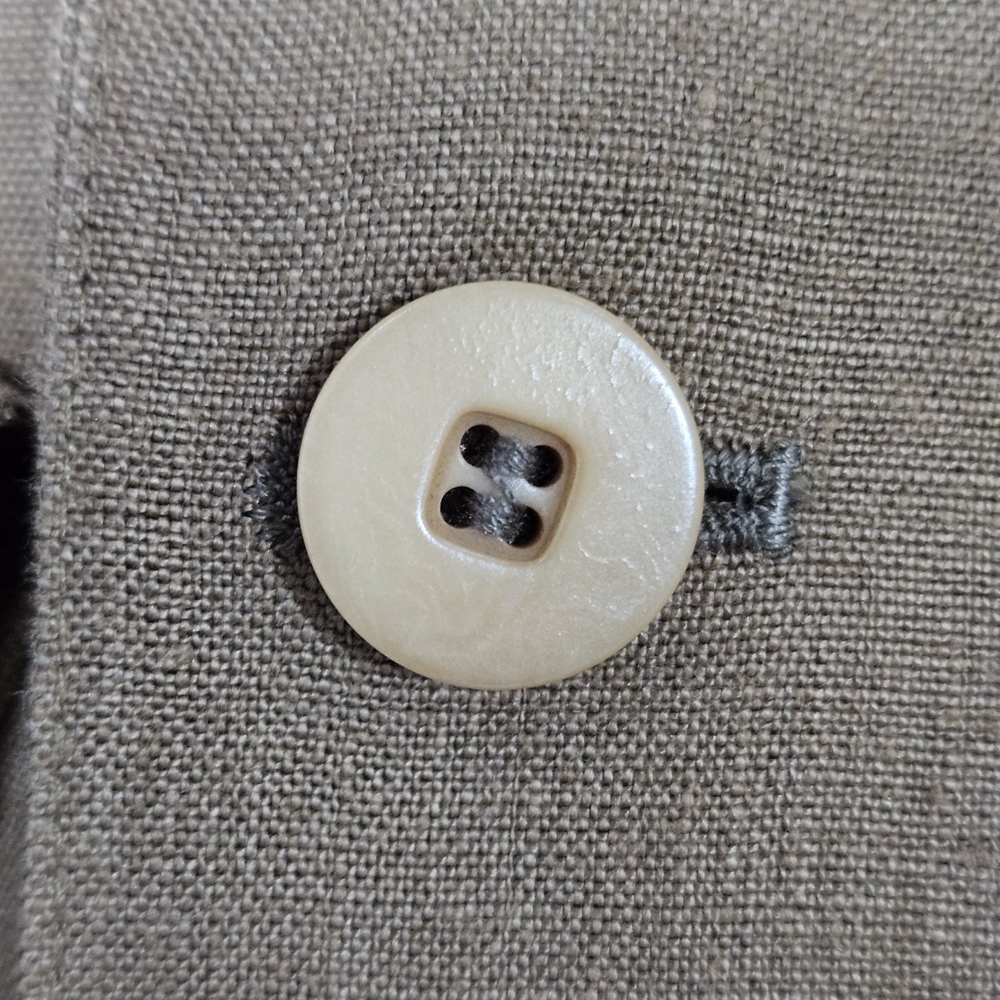 Barry Bricken Weekend Brown 100% Linen 3 Button Vented Blazer Sport Coat 42R