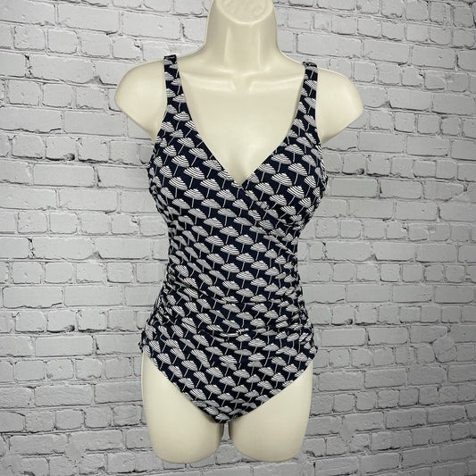 Boden Black Padded Wireless Full Coverage Lined One Piece Swimsuit Size US 6R