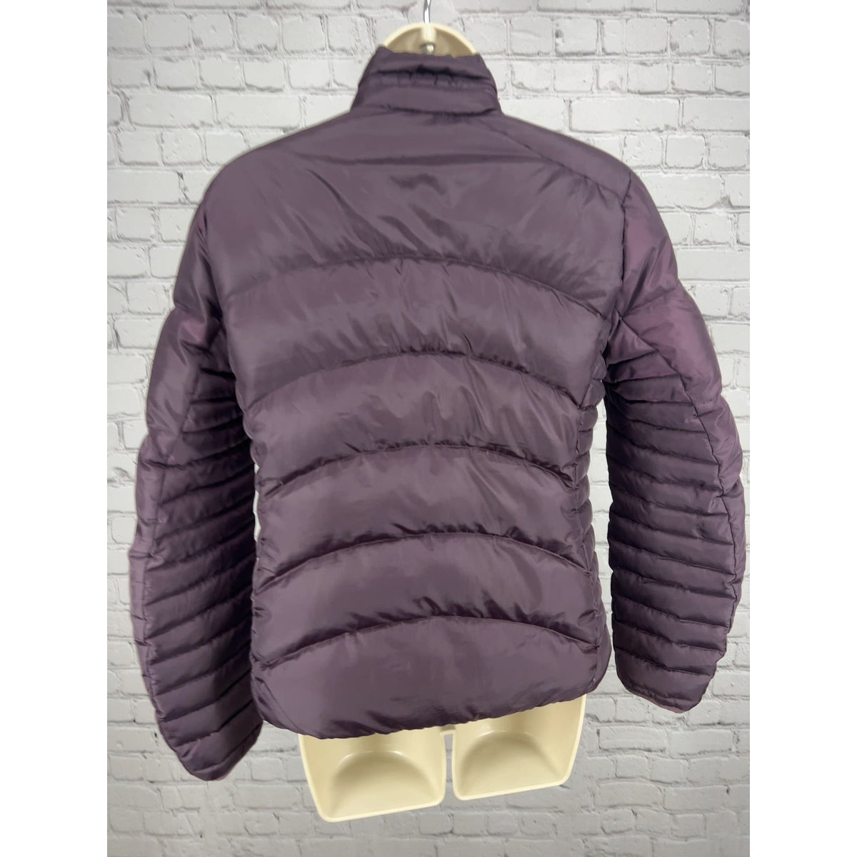 REI Plum Purple Goose Down Puffer Full Zip Quilted Jacket Women's XS