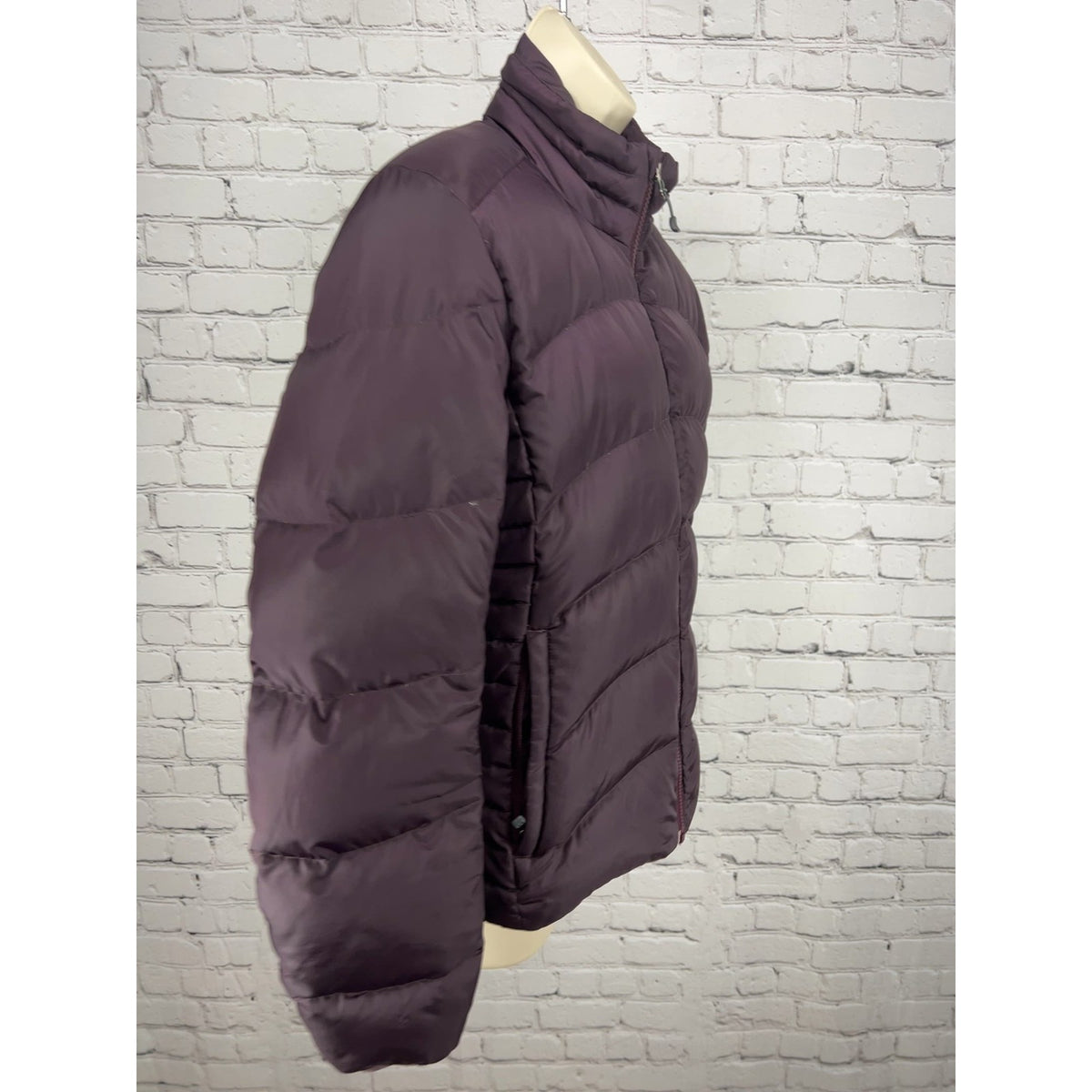 REI Plum Purple Goose Down Puffer Full Zip Quilted Jacket Women's XS