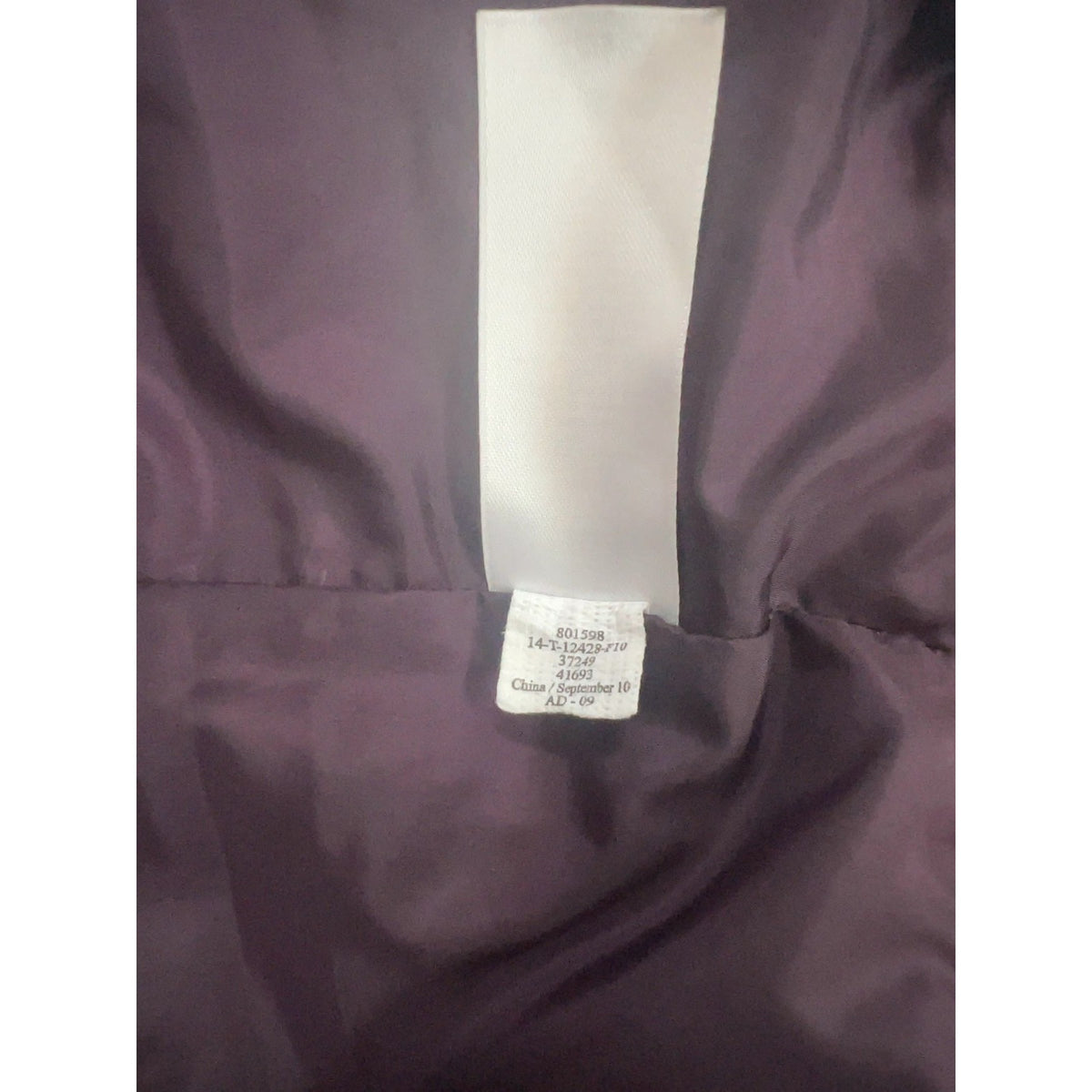 REI Plum Purple Goose Down Puffer Full Zip Quilted Jacket Women's XS