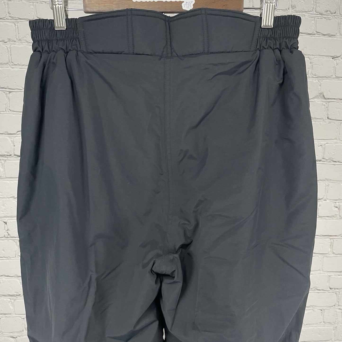 Marker Black Insulated Elastic Waist Zip Pockets Ski Snow Pants Size 12 (31x30)