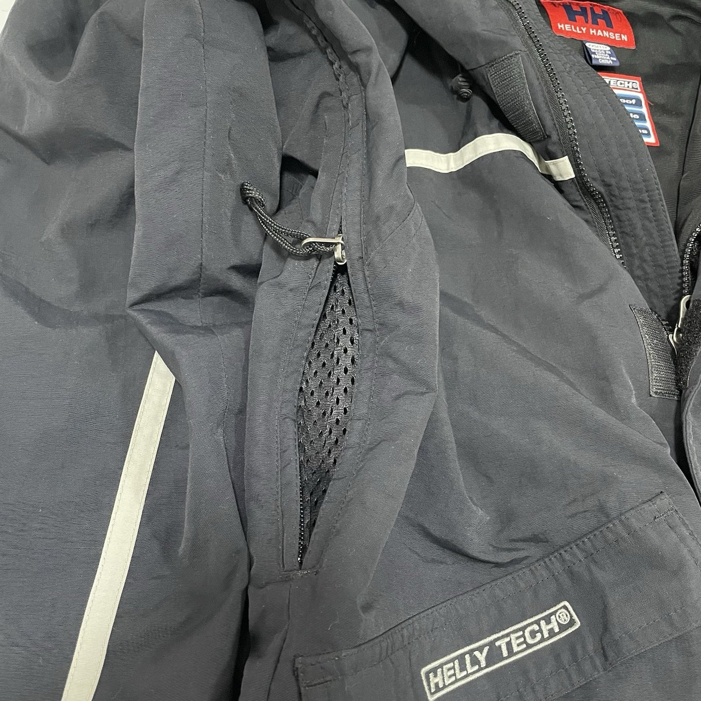 Helly Hansen Black Helly Tech Zipped Waterproof Breathable Hooded Jacket XXS