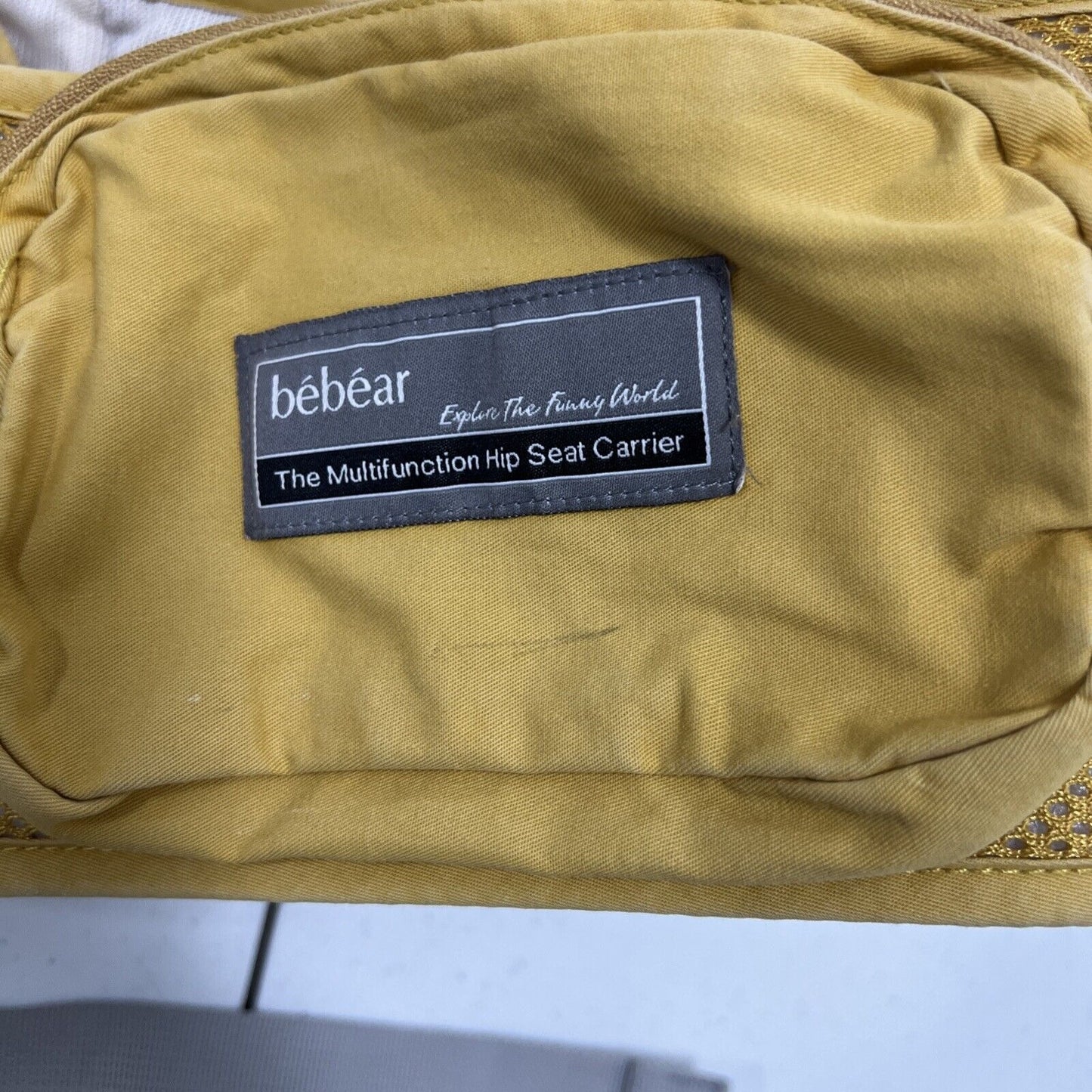 Bebear Baby Multifunction Hip Seat Carrier Backpack 0-36 Months Mustard Yellow