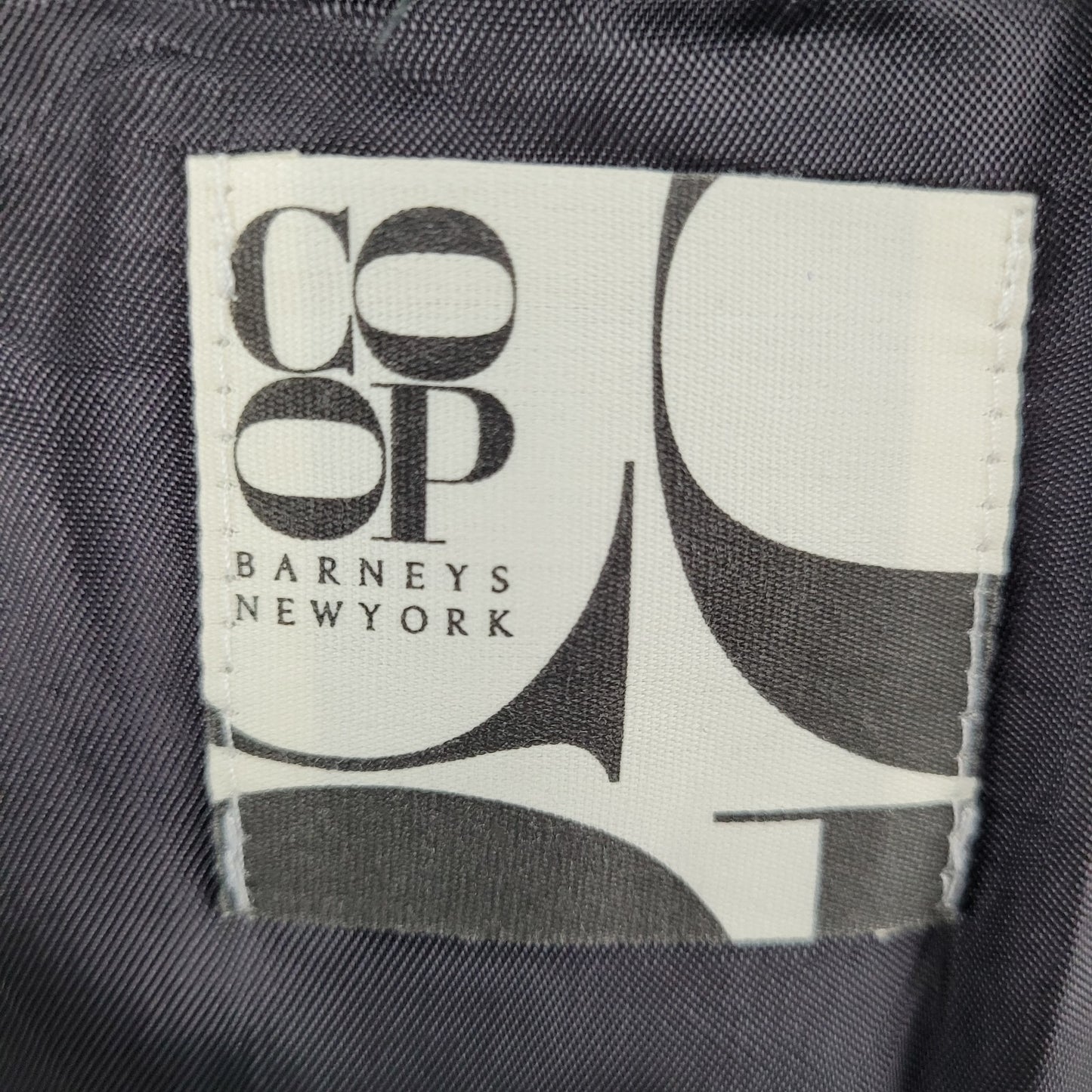 Barneys New York Grey 100% Wool Herringbone Blazer Italy Made Size 52 US 42
