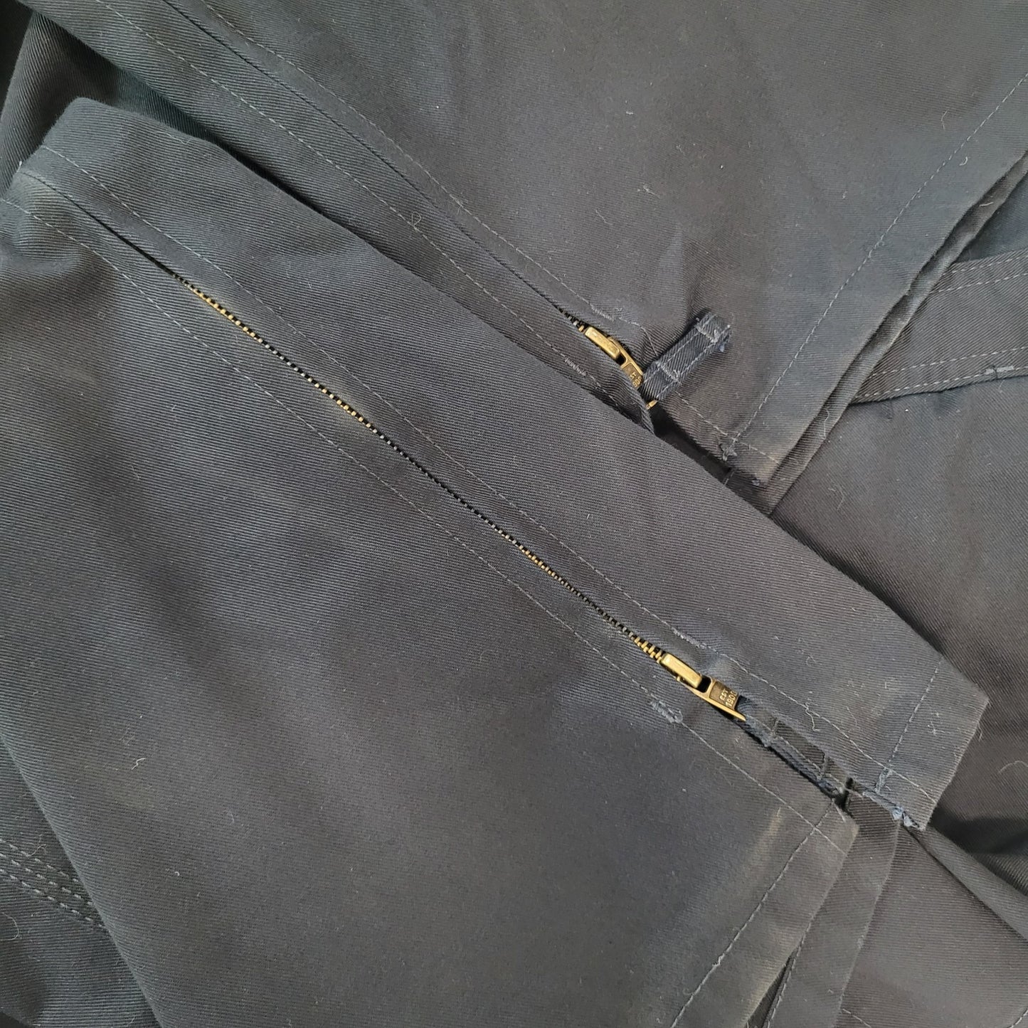 Key Dark Navy Cotton Blend Workwear Uniform Long Sleeve Coveralls Size 2XLR