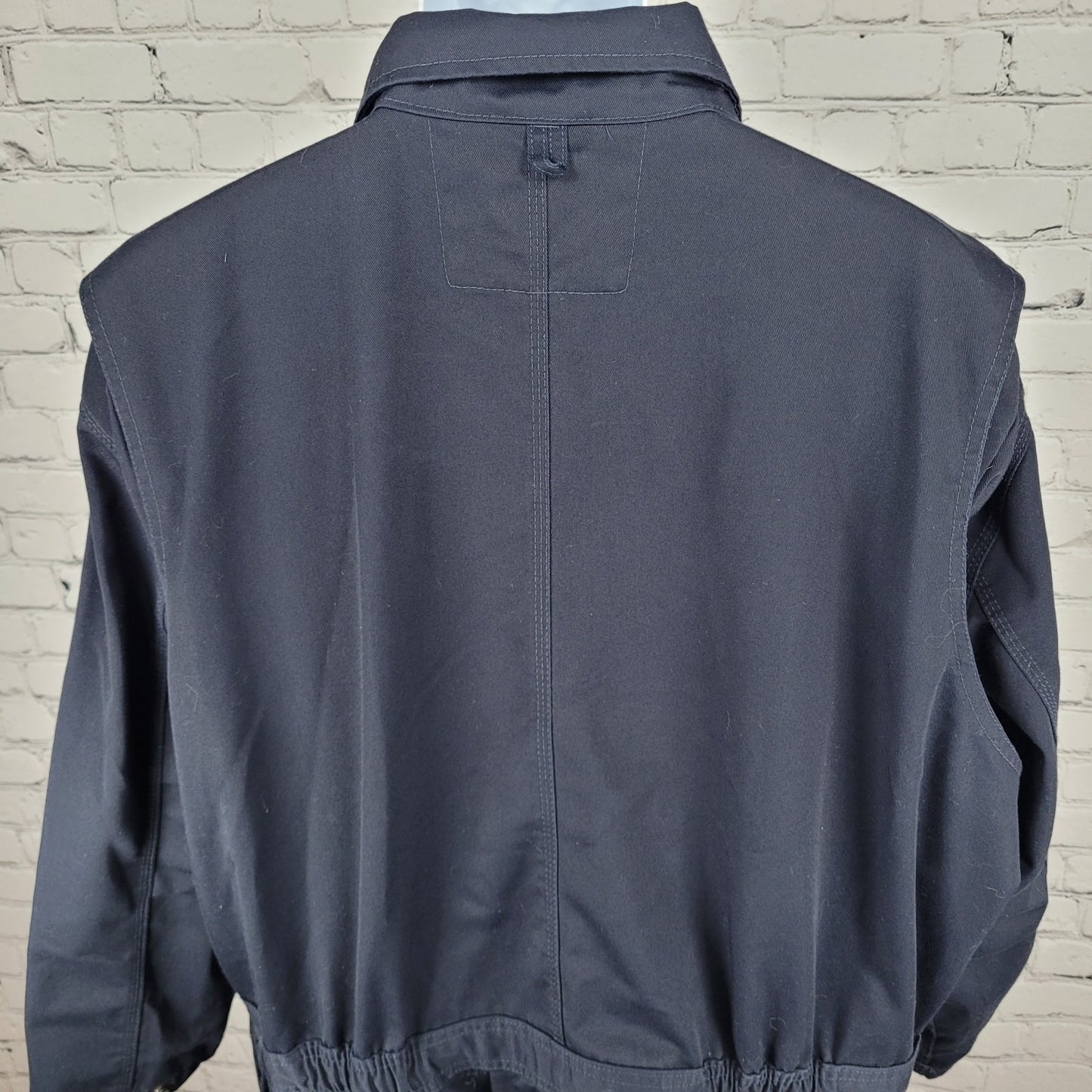 Key Dark Navy Cotton Blend Workwear Uniform Long Sleeve Coveralls Size 2XLR