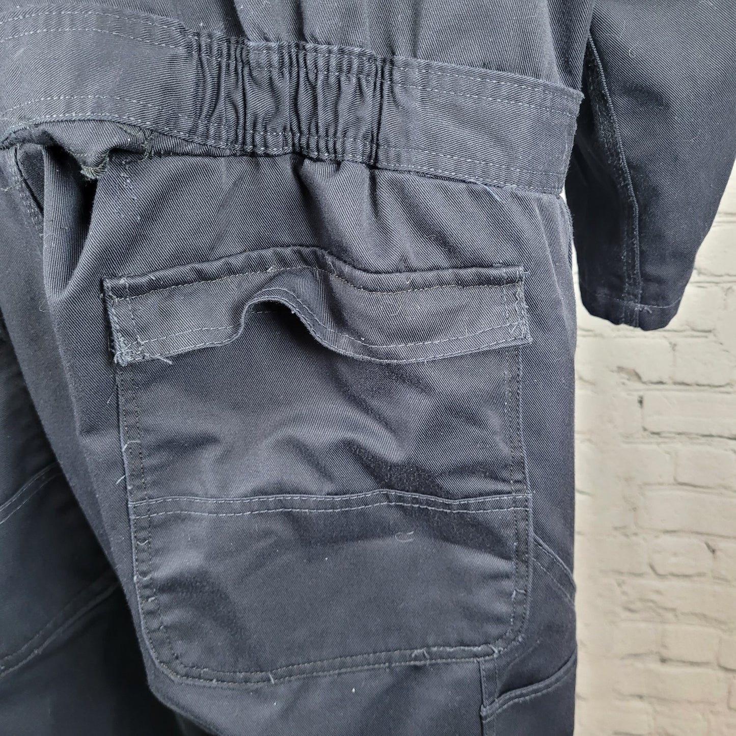 Key Dark Navy Cotton Blend Workwear Uniform Long Sleeve Coveralls Size 2XLR