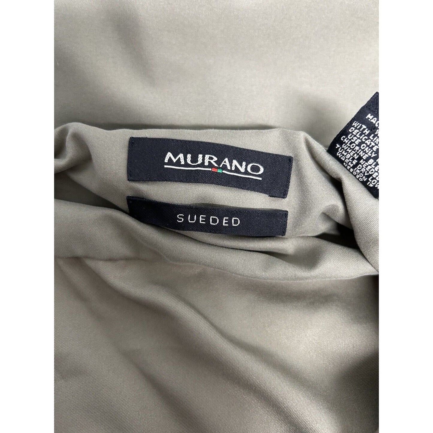 Murano Sueded Green Long Sleeve Collared Button Up Dress Shirt Men’s M