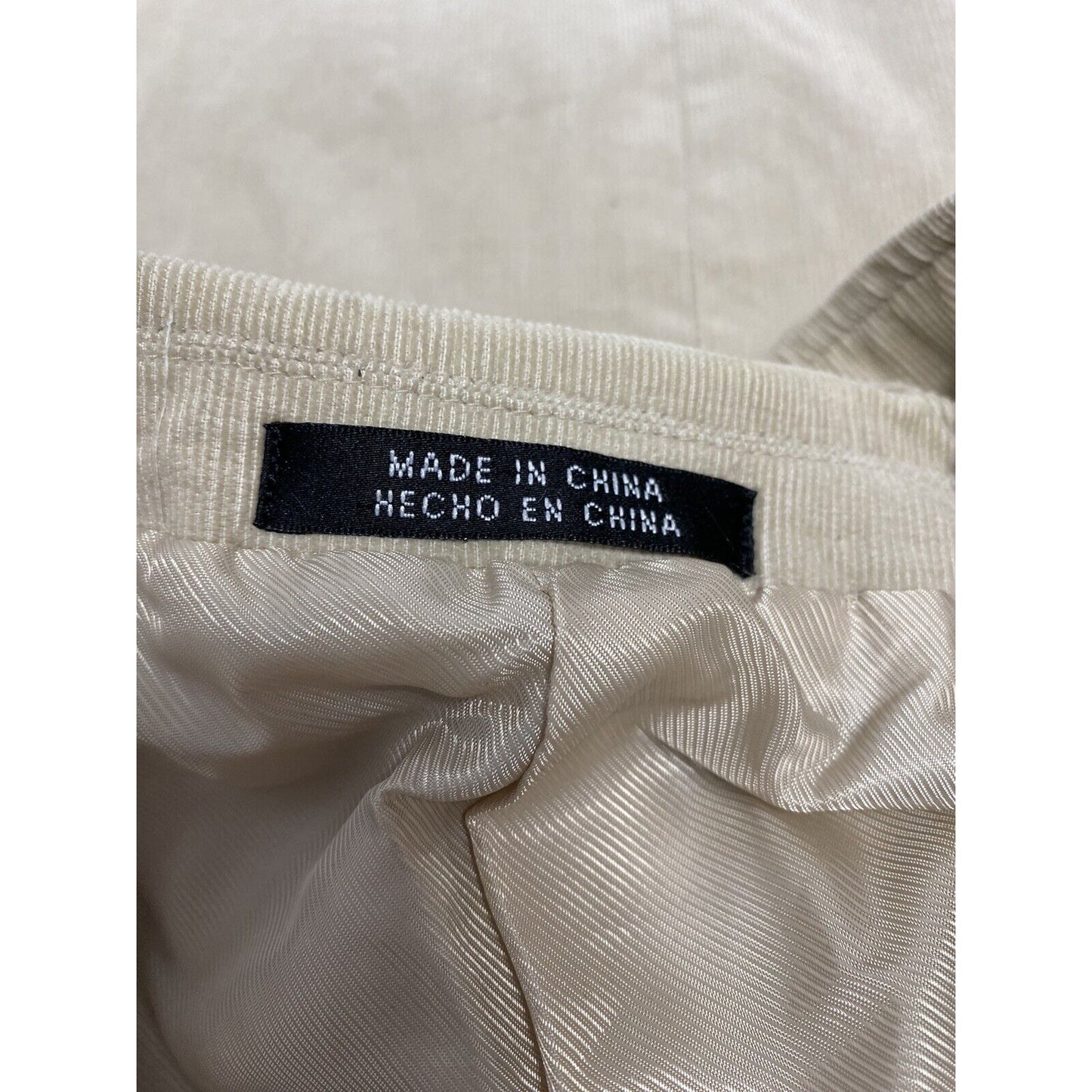 J Ferrar Tan Corduroy 2 Button Cotton Shell Sport Coat Jacket Blazer Large 42-44