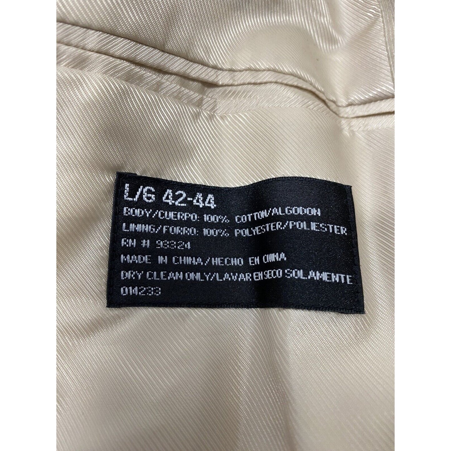 J Ferrar Tan Corduroy 2 Button Cotton Shell Sport Coat Jacket Blazer Large 42-44