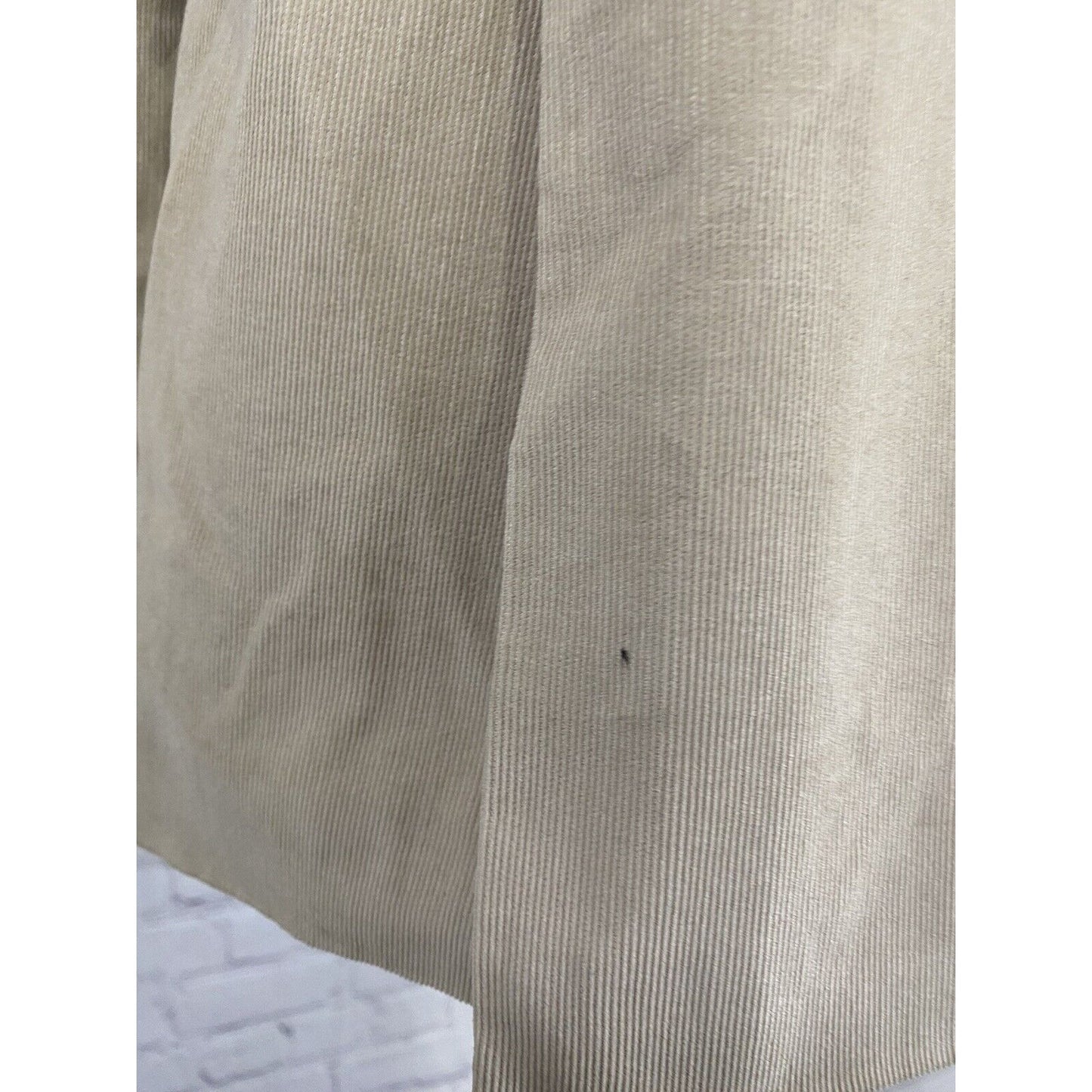 J Ferrar Tan Corduroy 2 Button Cotton Shell Sport Coat Jacket Blazer Large 42-44