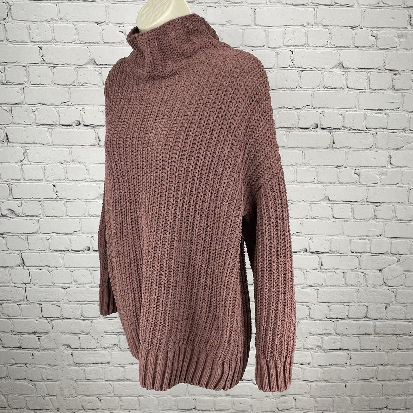 PINK Victoria’s Secret Chunky Knit Oversized Drop Shoulder Sweater Size Small S