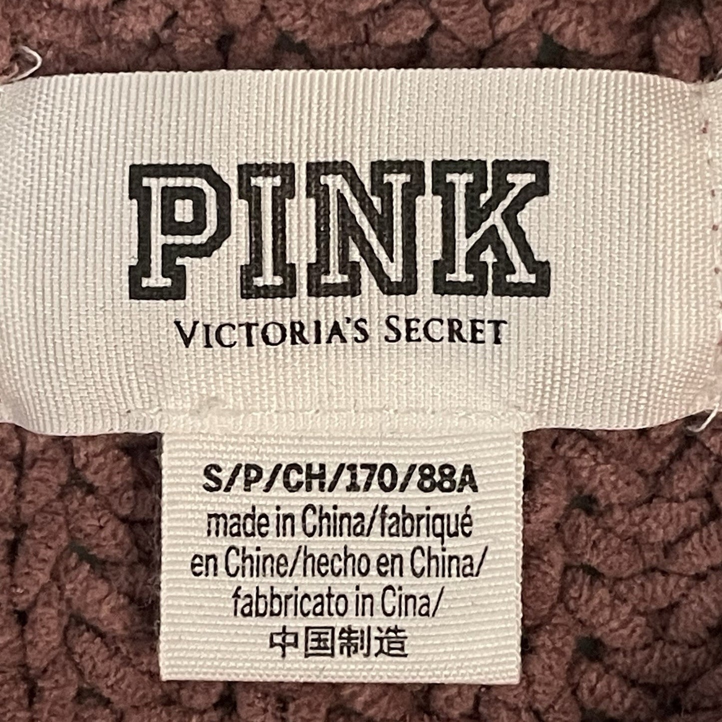 PINK Victoria’s Secret Chunky Knit Oversized Drop Shoulder Sweater Size Small S