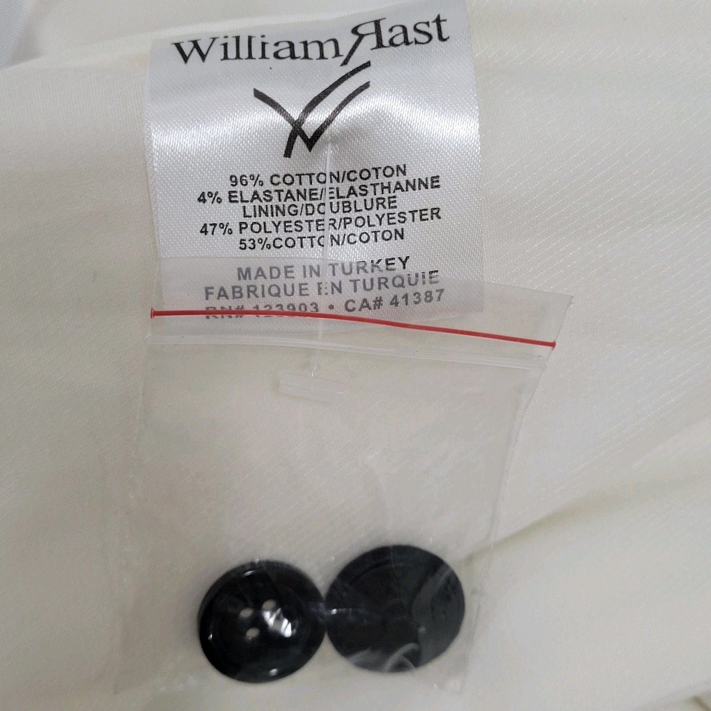 William Rast Ivory & Black 1 Button Double Vented Blazer Jacket Size Small S
