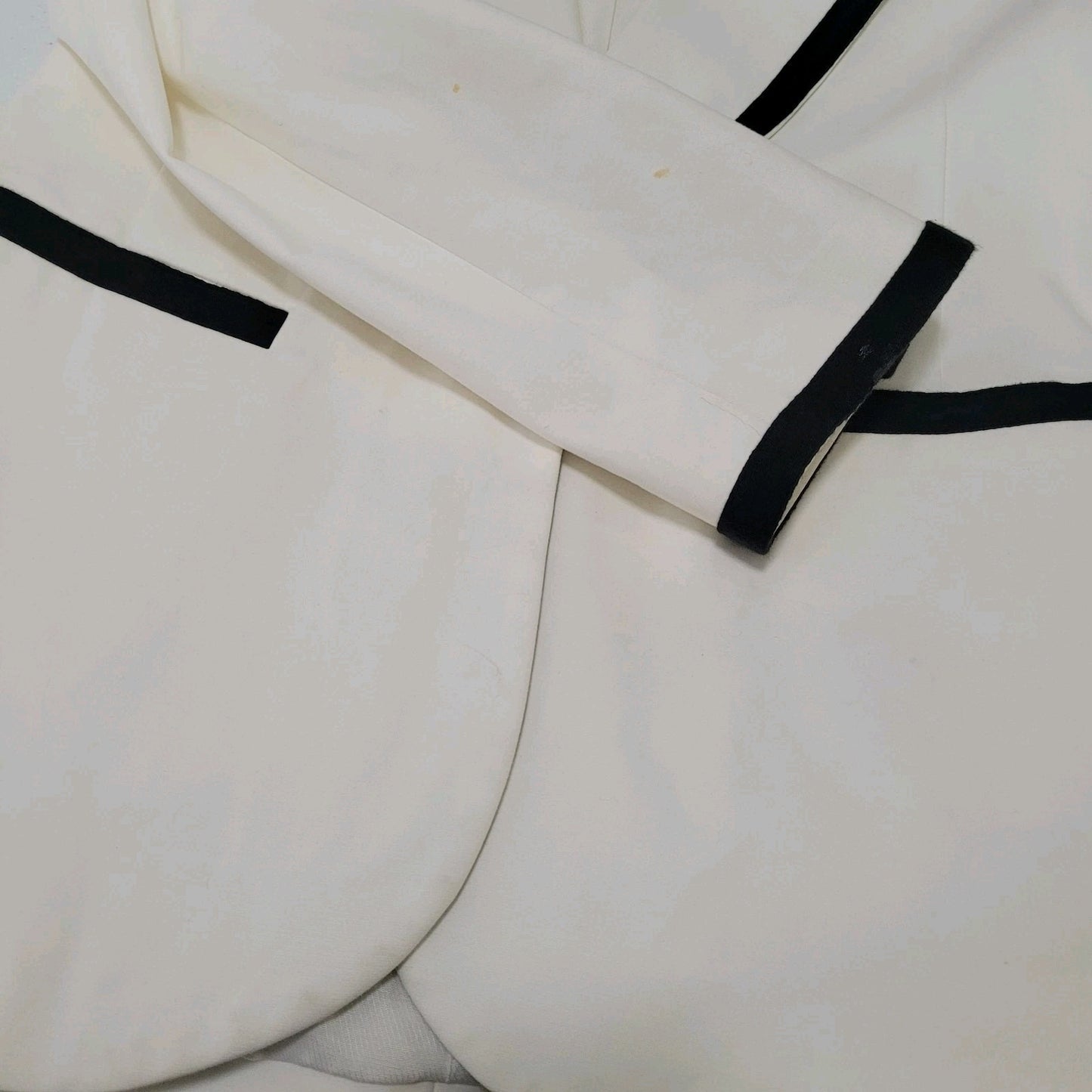 William Rast Ivory & Black 1 Button Double Vented Blazer Jacket Size Small S