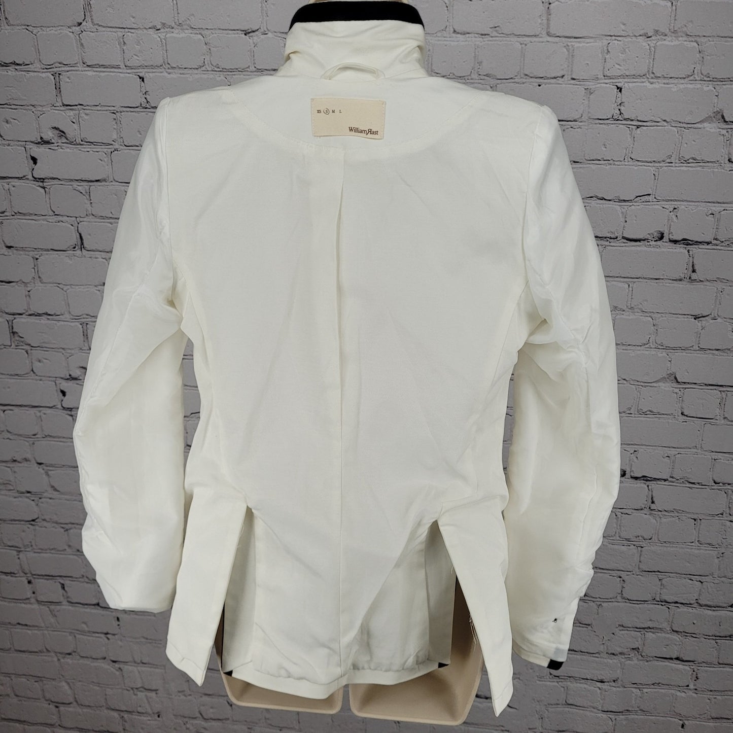 William Rast Ivory & Black 1 Button Double Vented Blazer Jacket Size Small S