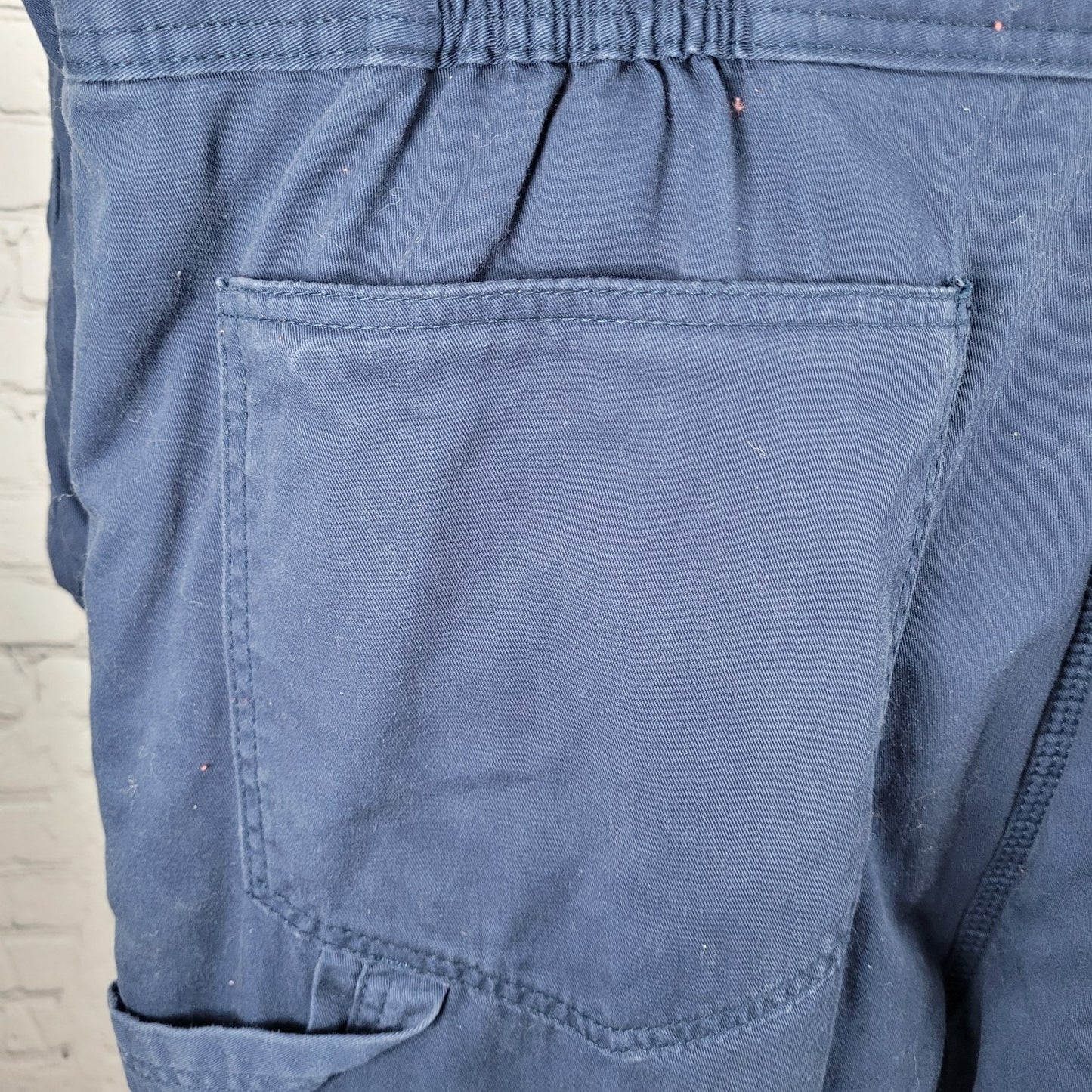 Walls Workwear Navy 100% Cotton Insulated Corduroy Collar Coveralls Size XLT